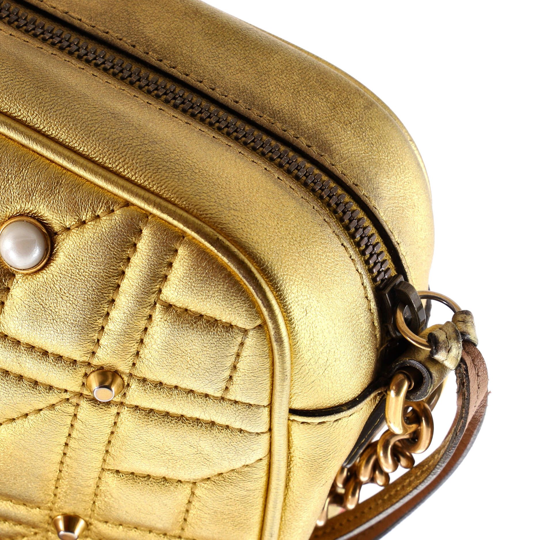 Gucci Pearly GG Marmont Shoulder Bag Size ONE SIZE - 7 Thumbnail