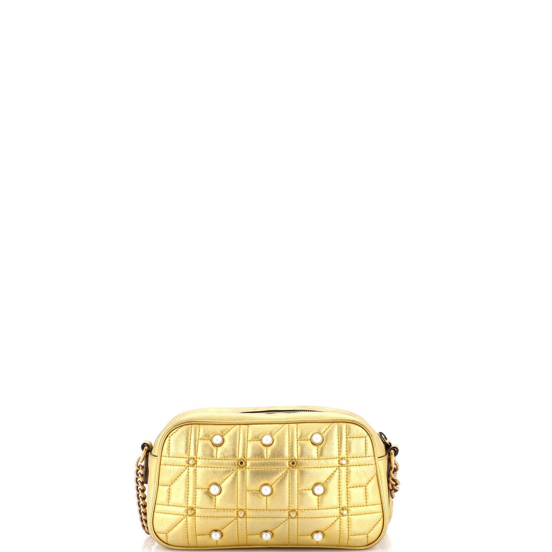 Gucci Pearly GG Marmont Shoulder Bag Size ONE SIZE - 3 Thumbnail