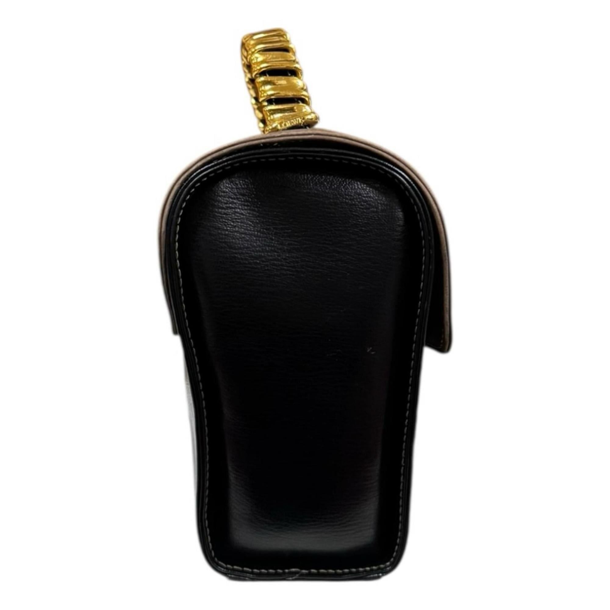 Loewe Pre-owned Loewe Velázquez handbag in black leather for women. Size ONE SIZE - 4 Thumbnail