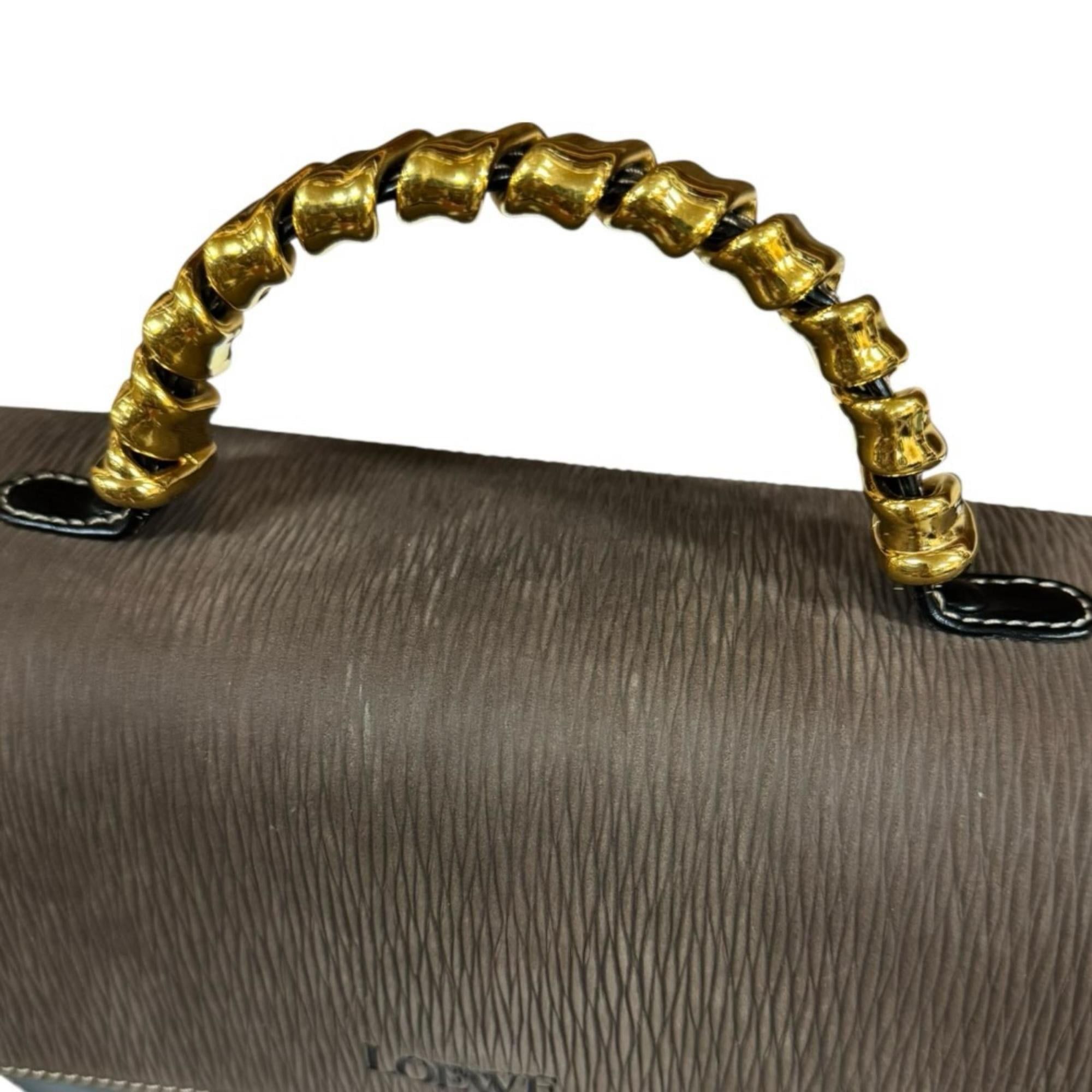 Loewe Pre-owned Loewe Velázquez handbag in black leather for women. Size ONE SIZE - 12 Thumbnail