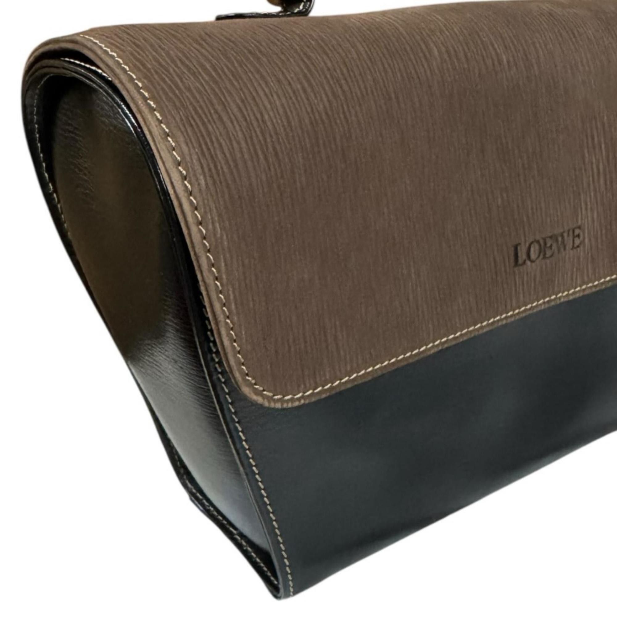 Loewe Pre-owned Loewe Velázquez handbag in black leather for women. Size ONE SIZE - 10 Thumbnail