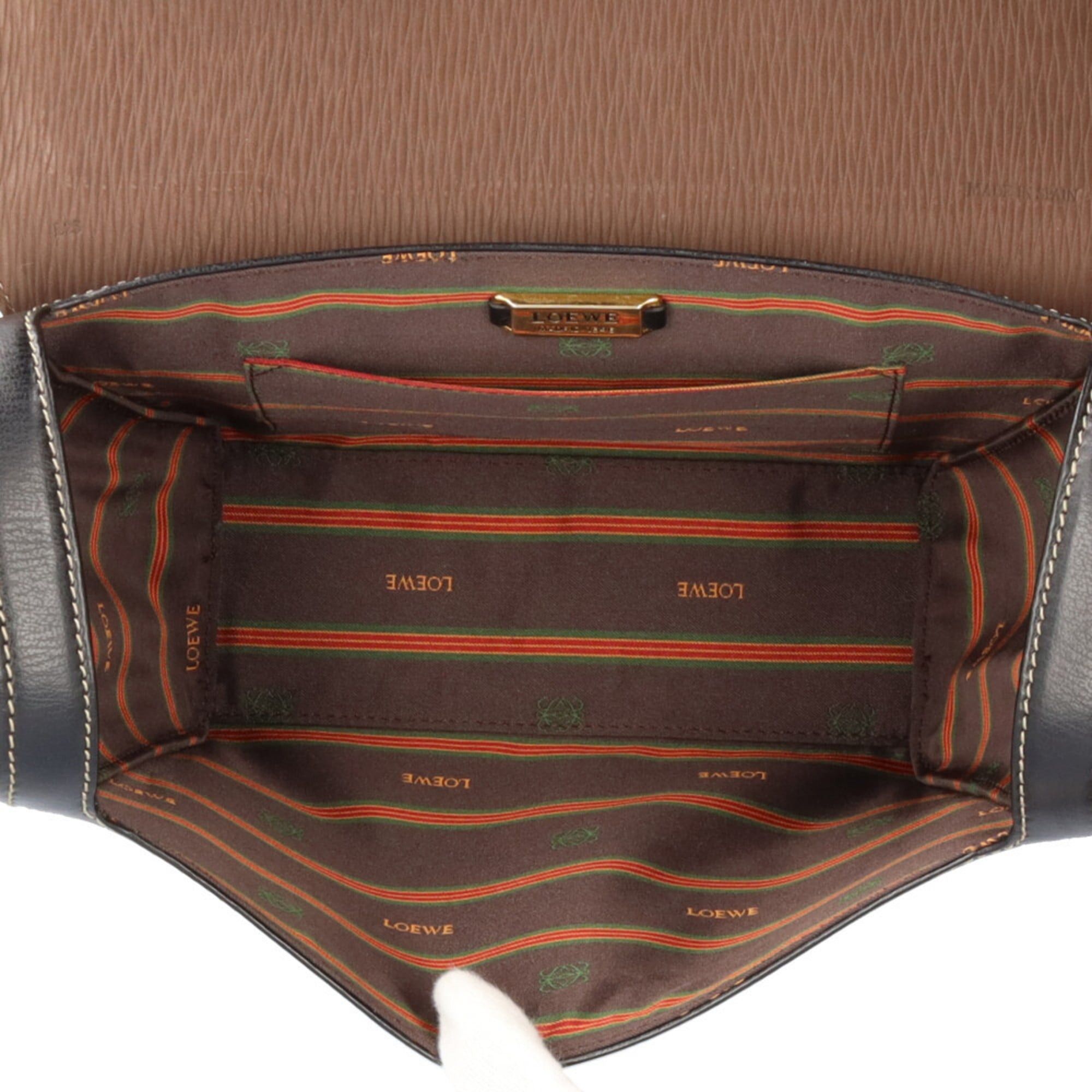 Loewe Pre-owned Loewe Velázquez handbag in black leather for women. Size ONE SIZE - 7 Thumbnail