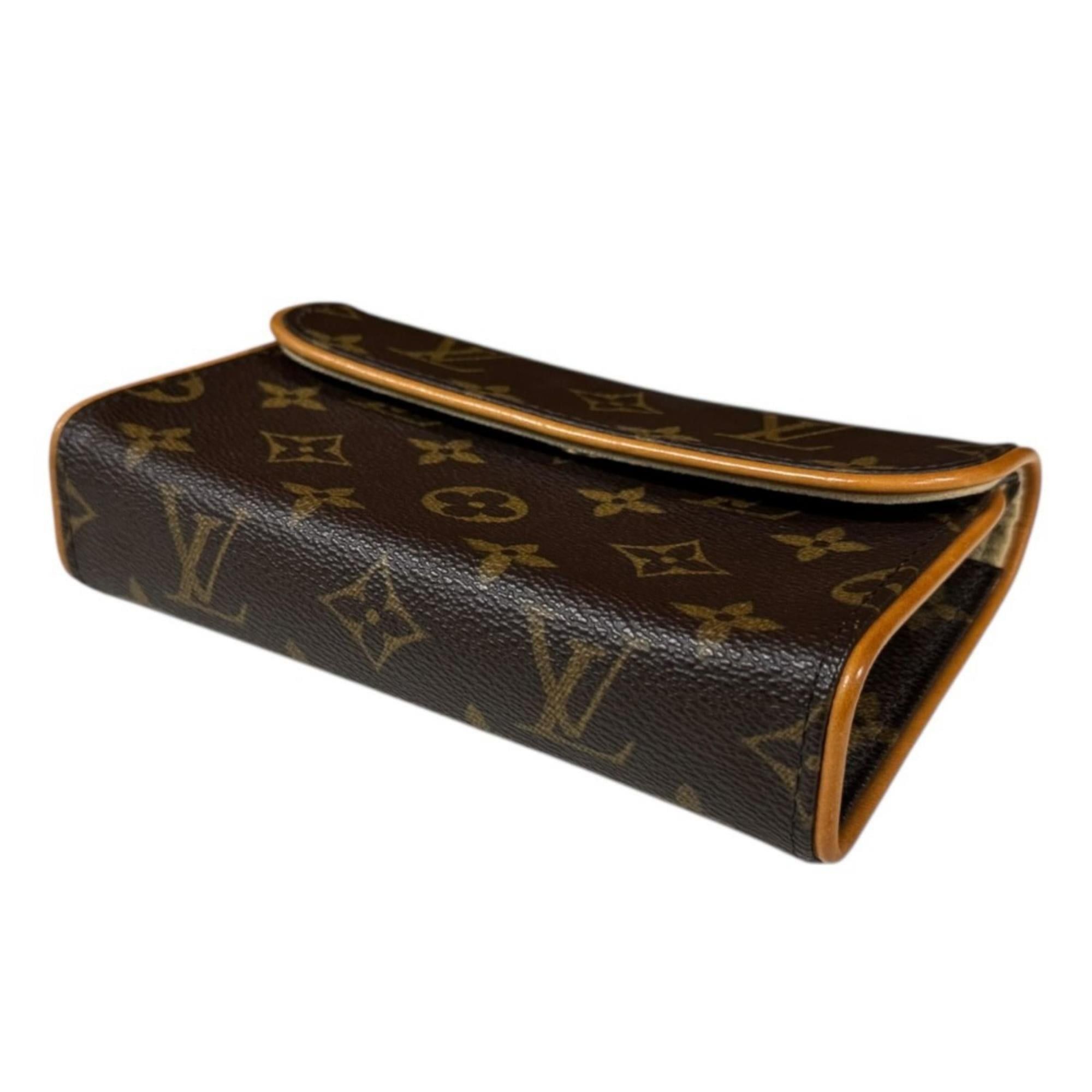Louis Vuitton Pre-owned Louis Vuitton Pochette Florentine Monogram Waist Bag in Canvas (M51855) Brown. Women's. Size ONE SIZE - 5 Thumbnail
