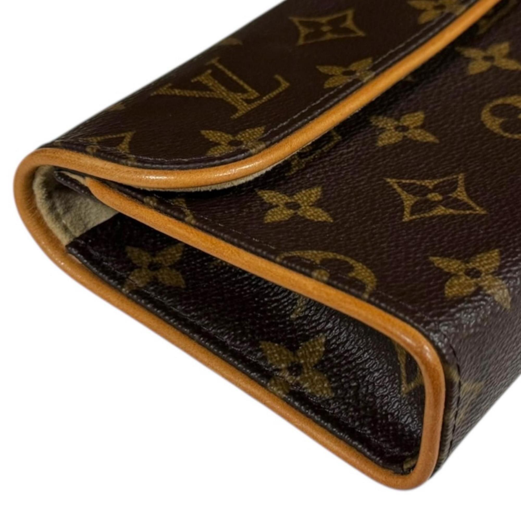 Louis Vuitton Pre-owned Louis Vuitton Pochette Florentine Monogram Waist Bag in Canvas (M51855) Brown. Women's. Size ONE SIZE - 7 Thumbnail