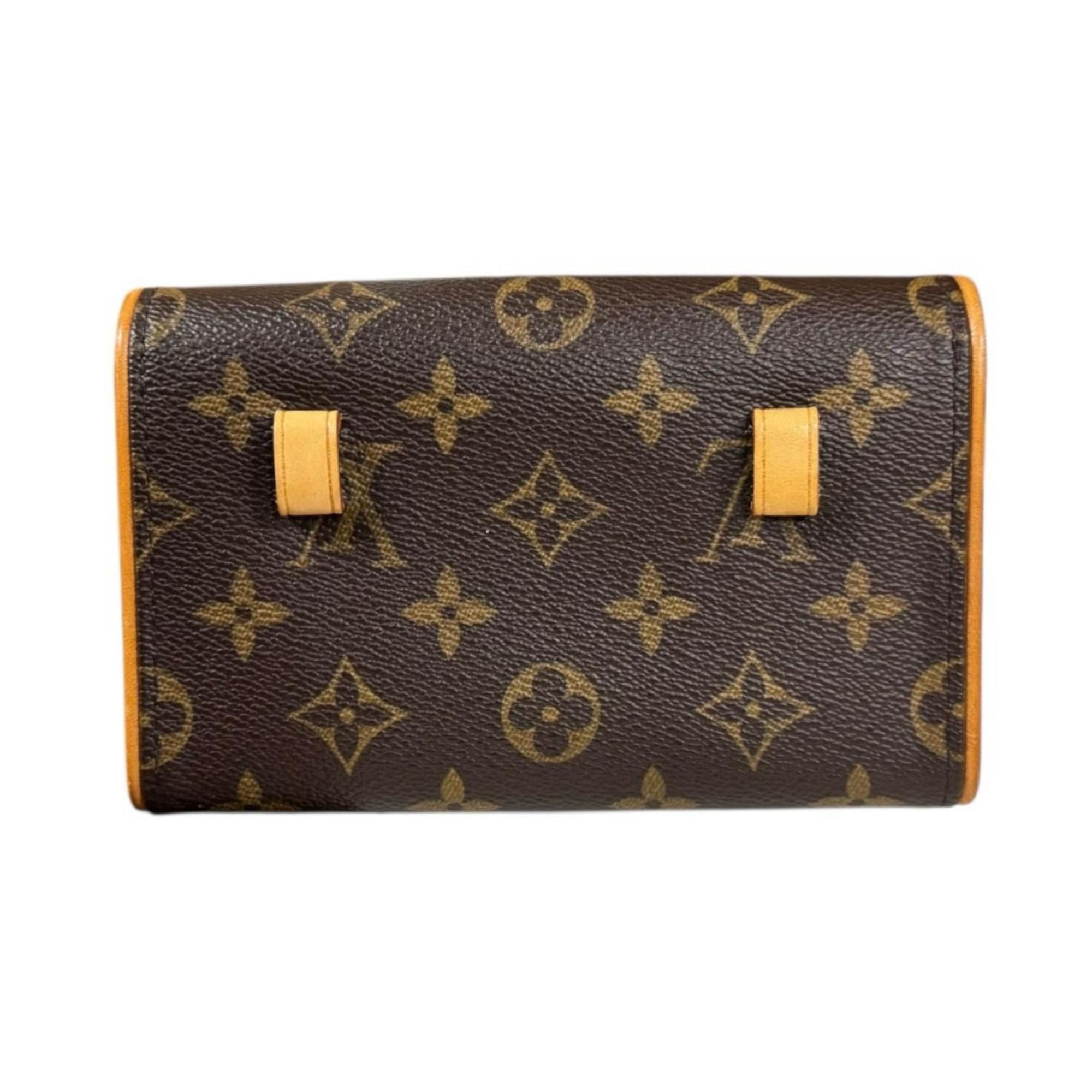 Louis Vuitton Pre-owned Louis Vuitton Pochette Florentine Monogram Waist Bag in Canvas (M51855) Brown. Women's. Size ONE SIZE - 3 Thumbnail