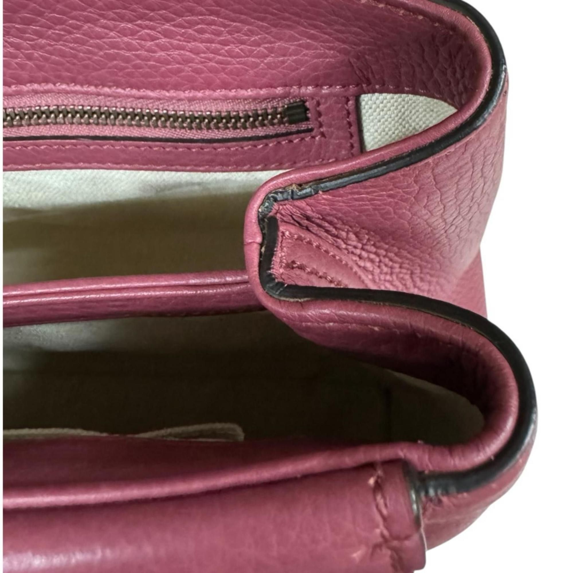 Gucci Pre-owned Gucci GG Marmont Shoulder Bag, Leather 401173, Pink, Women's Size ONE SIZE - 11 Thumbnail