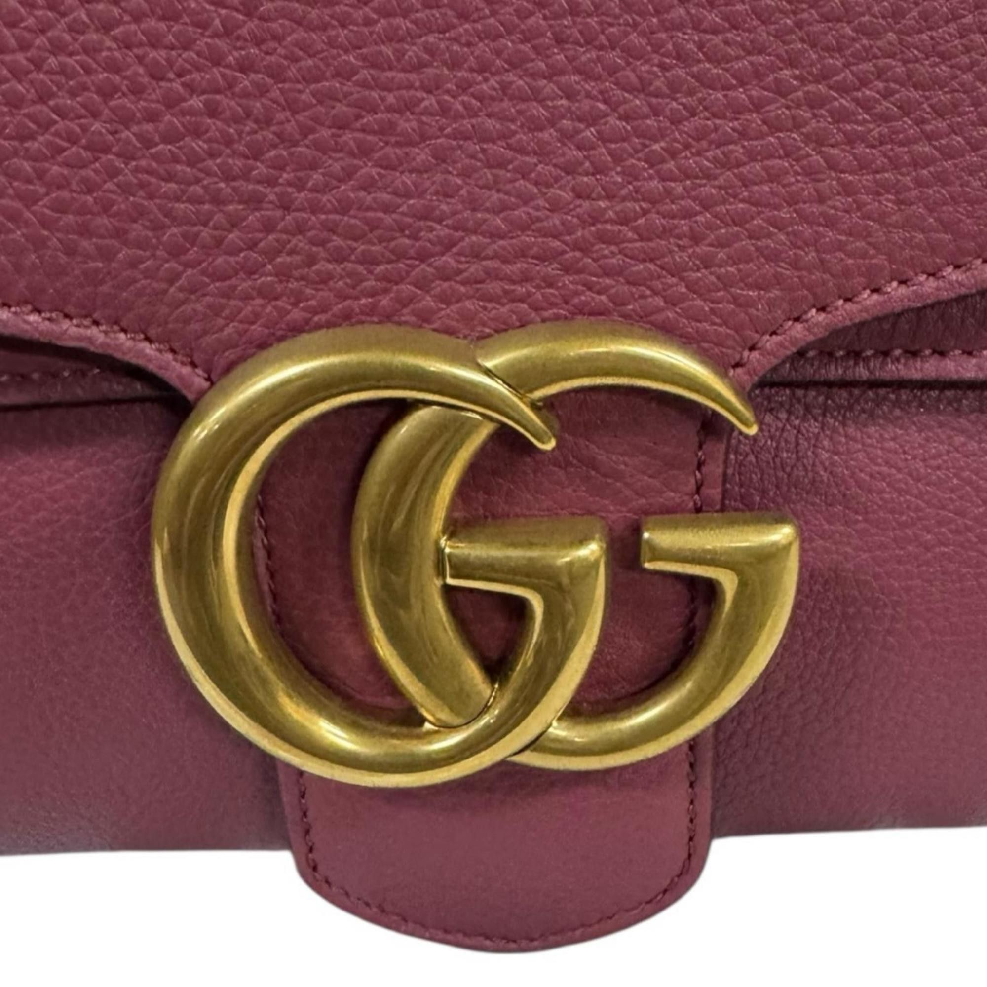 Gucci Pre-owned Gucci GG Marmont Shoulder Bag, Leather 401173, Pink, Women's Size ONE SIZE - 13 Thumbnail