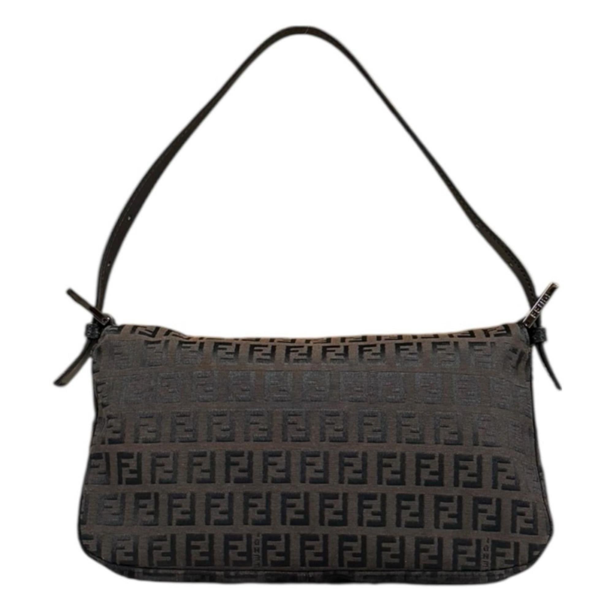 Fendi Pre-owned Fendi Mamma Bucket Zucchino Handbag in Brown Canvas (8BR003) for Women Size ONE SIZE - 3 Thumbnail