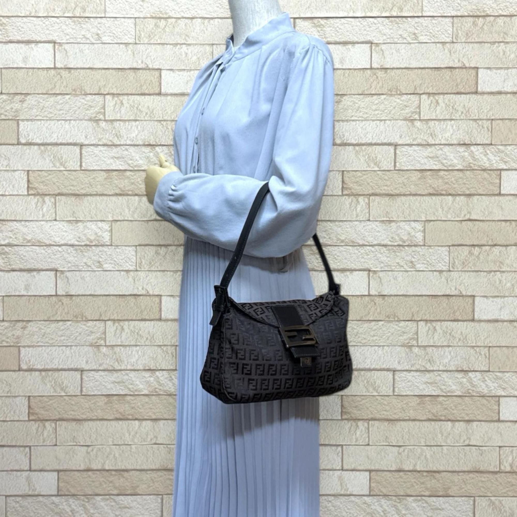 Fendi Pre-owned Fendi Mamma Bucket Zucchino Handbag in Brown Canvas (8BR003) for Women Size ONE SIZE - 2 Thumbnail