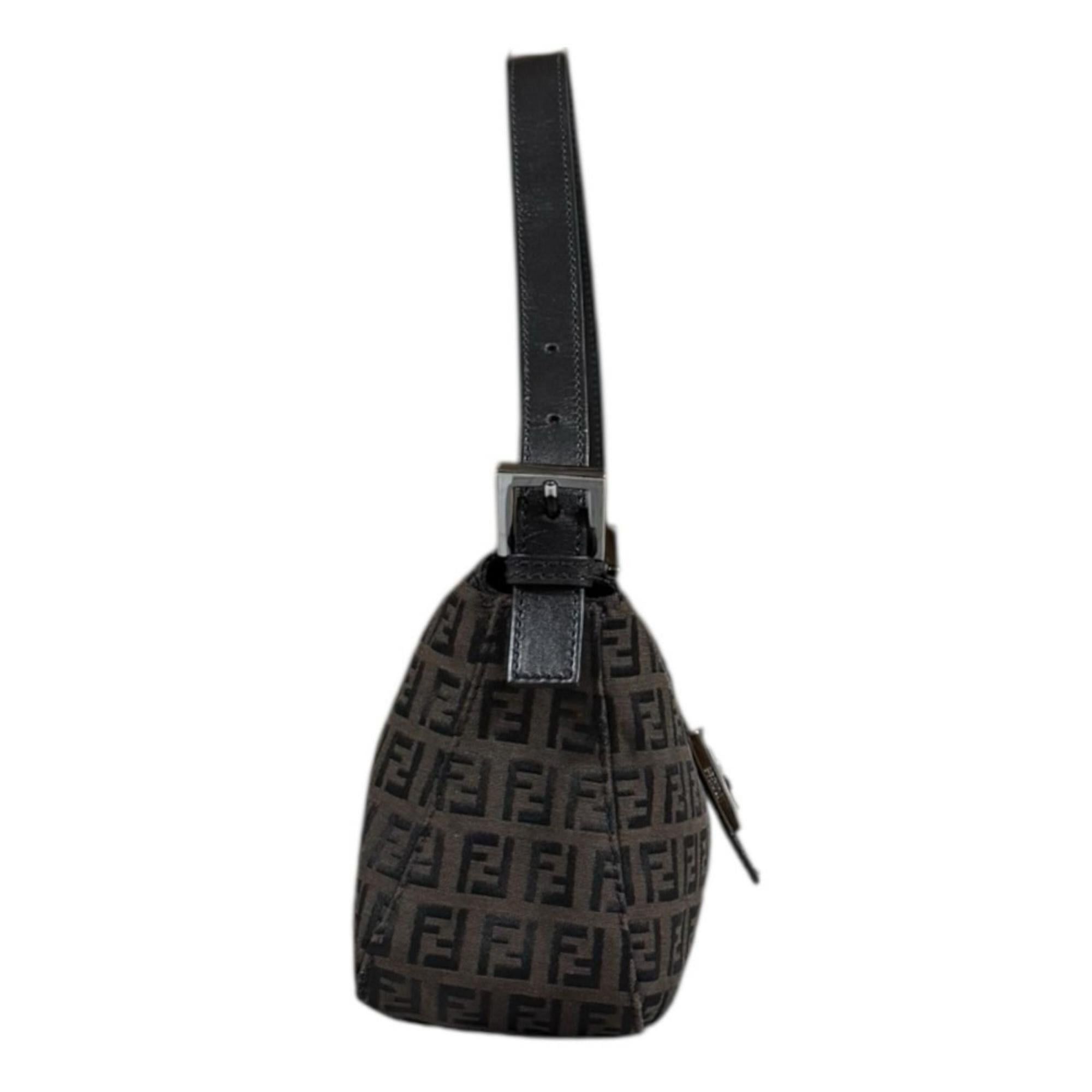 Fendi Pre-owned Fendi Mamma Bucket Zucchino Handbag in Brown Canvas (8BR003) for Women Size ONE SIZE - 4 Thumbnail