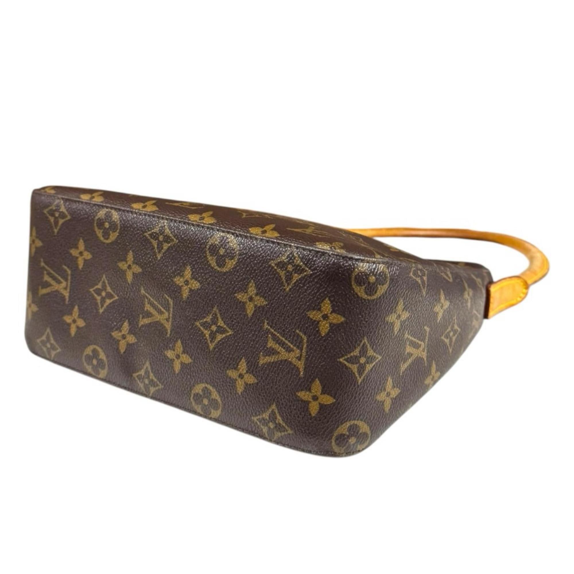 Louis Vuitton Pre-owned Louis Vuitton Looping MM Monogram Shoulder Bag in Brown Canvas (M51146) for Women. Size ONE SIZE - 7 Thumbnail