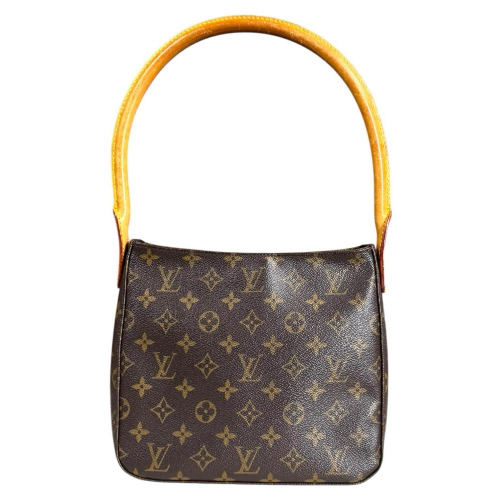 Louis Vuitton Pre-owned Louis Vuitton Looping MM Monogram Shoulder Bag in Brown Canvas (M51146) for Women. Size ONE SIZE - 3 Thumbnail