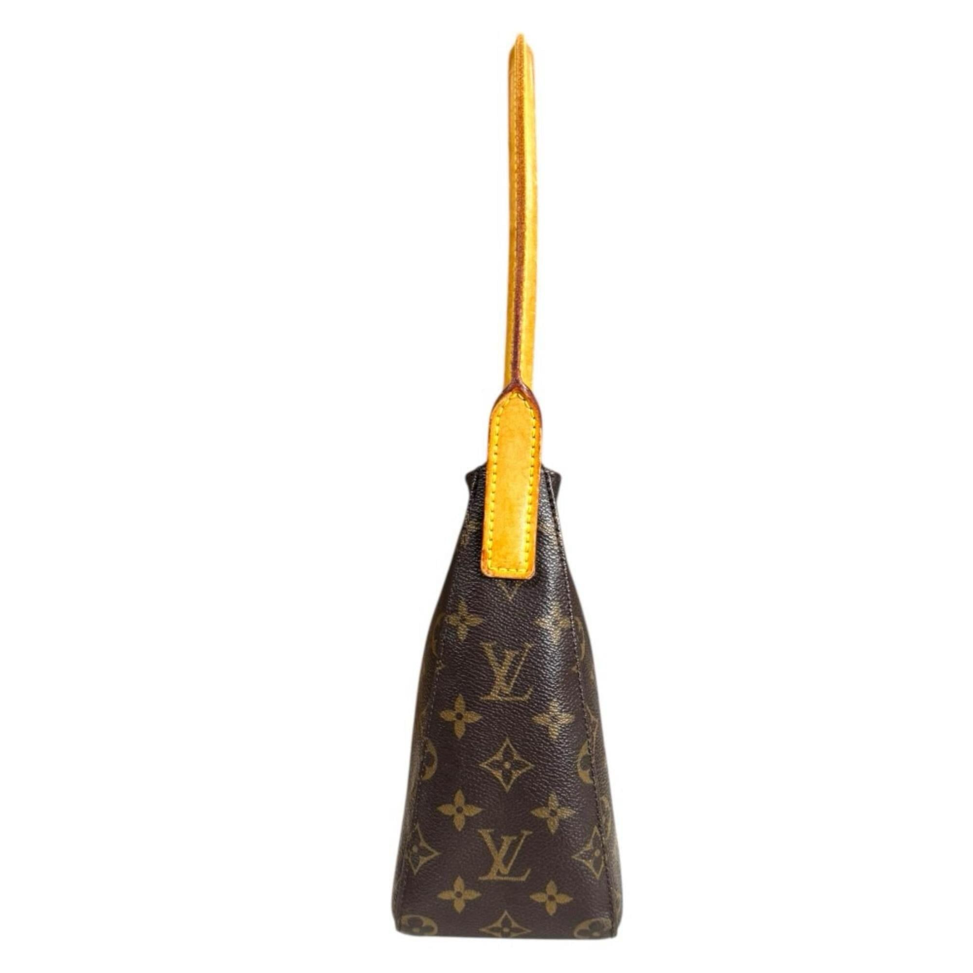 Louis Vuitton Pre-owned Louis Vuitton Looping MM Monogram Shoulder Bag in Brown Canvas (M51146) for Women. Size ONE SIZE - 4 Thumbnail