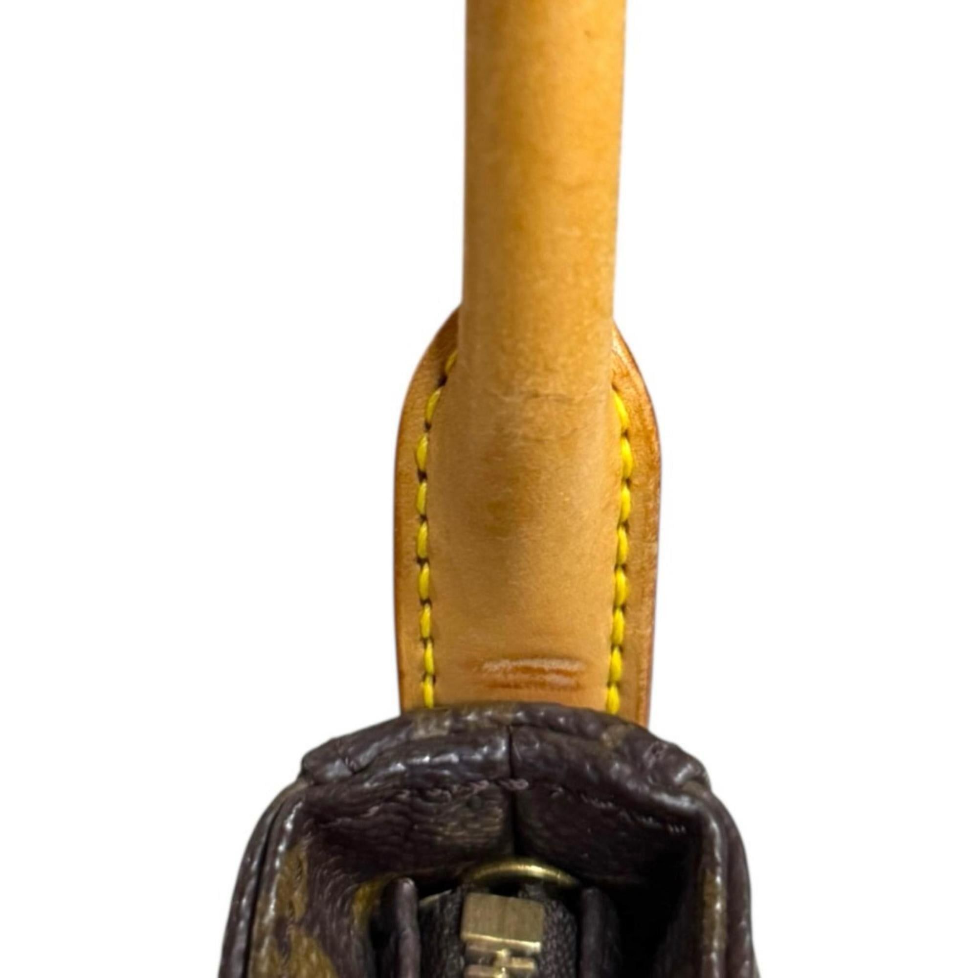 Louis Vuitton Pre-owned Louis Vuitton Looping MM Monogram Shoulder Bag in Brown Canvas (M51146) for Women. Size ONE SIZE - 12 Thumbnail