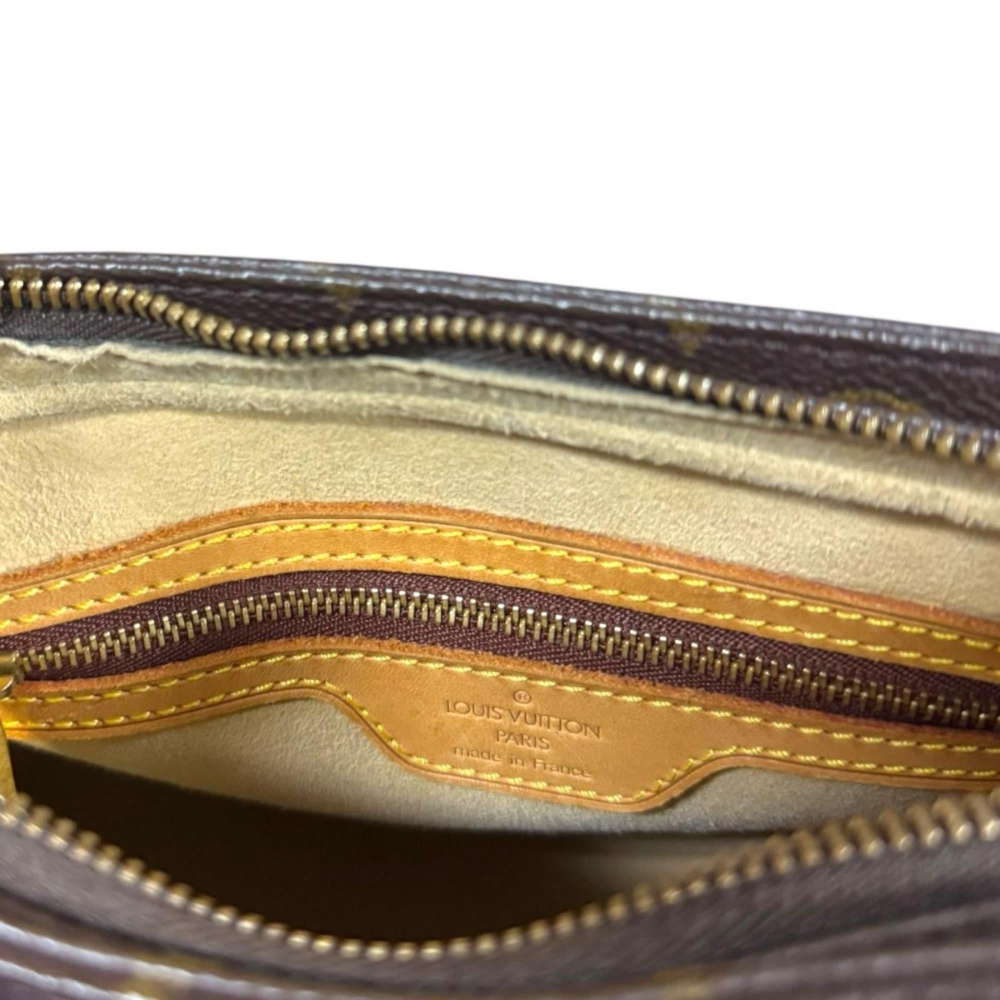Louis Vuitton Pre-owned Louis Vuitton Looping MM Monogram Shoulder Bag in Brown Canvas (M51146) for Women. Size ONE SIZE - 9 Thumbnail