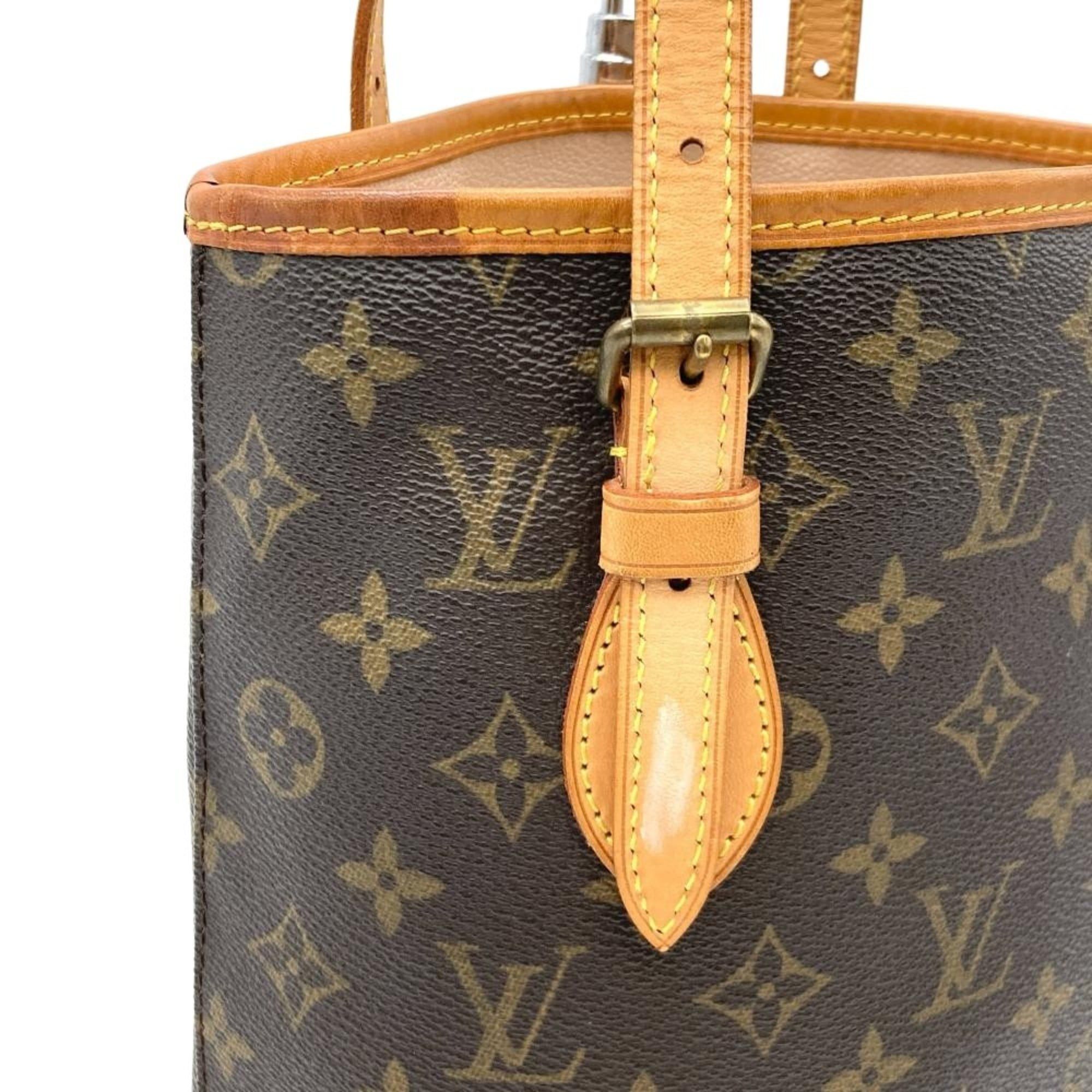 Louis Vuitton Louis Vuitton Bucket PM Handbag Monogram Canvas M42238 Tote Bag Size ONE SIZE - 7 Thumbnail
