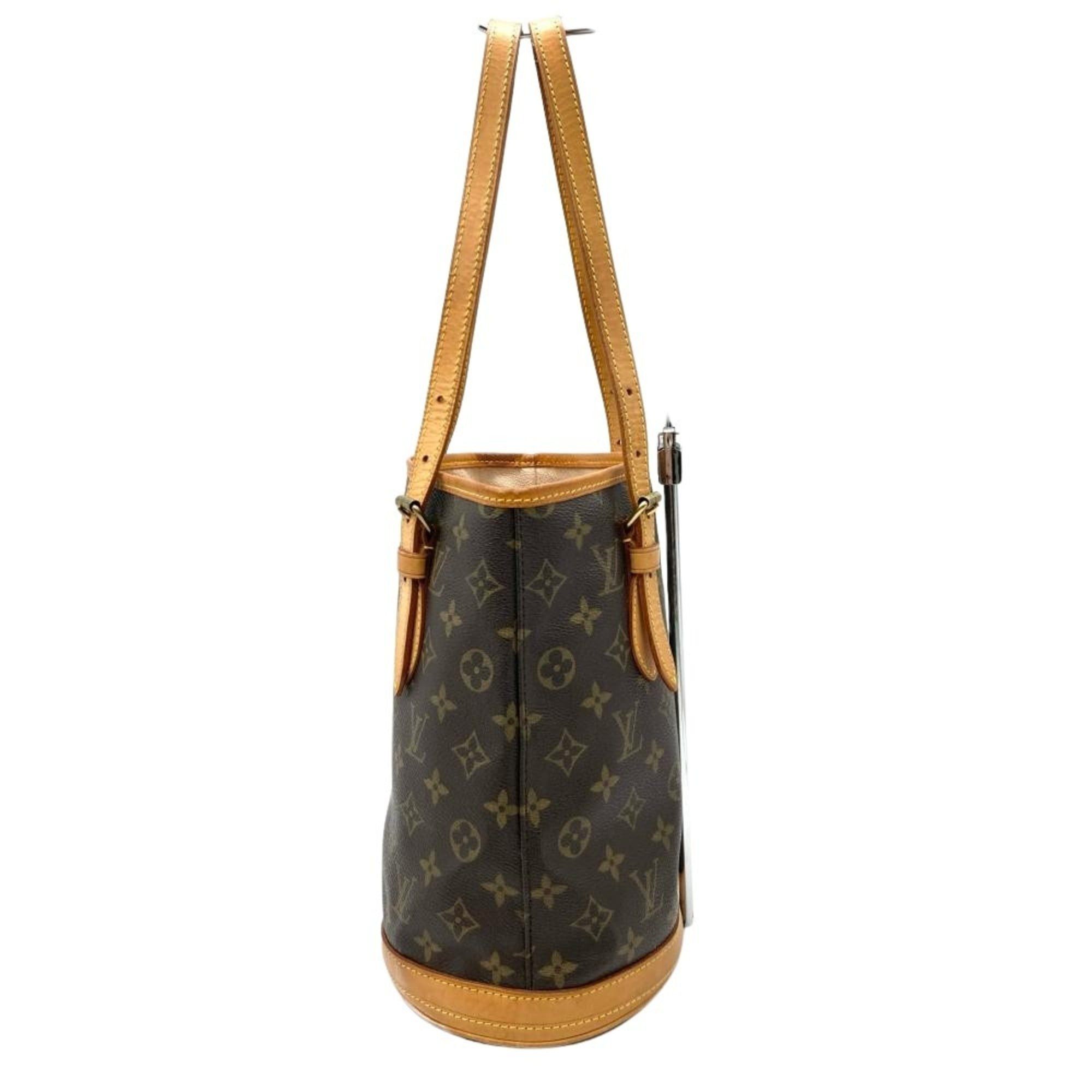Louis Vuitton Louis Vuitton Bucket PM Handbag Monogram Canvas M42238 Tote Bag Size ONE SIZE - 3 Thumbnail