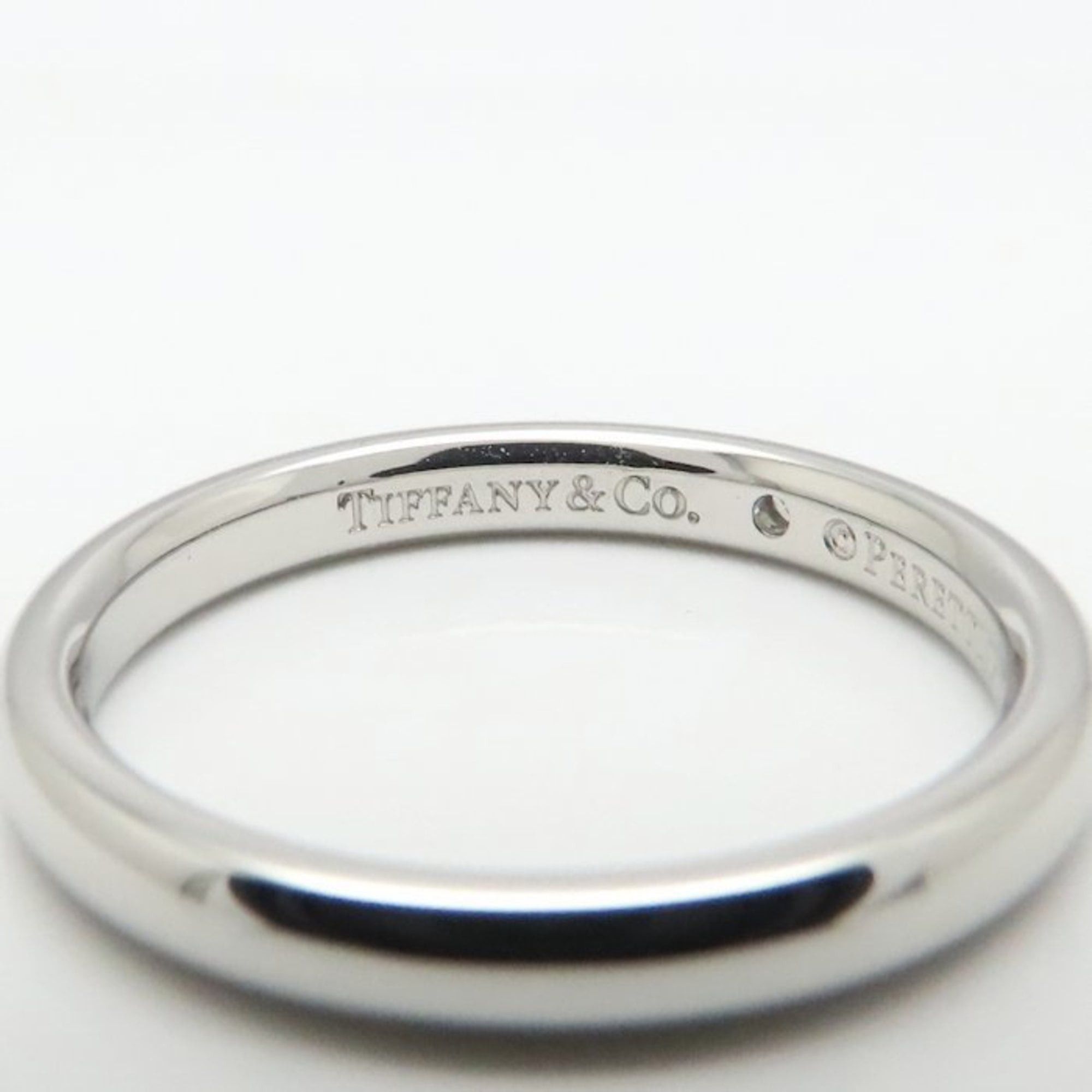 Tiffany & Co. TIFFANY & Co. Tiffany Stacking Band Ring with One Diamond, Pt950, Women's, 295140 Size ONE SIZE - 8 Thumbnail