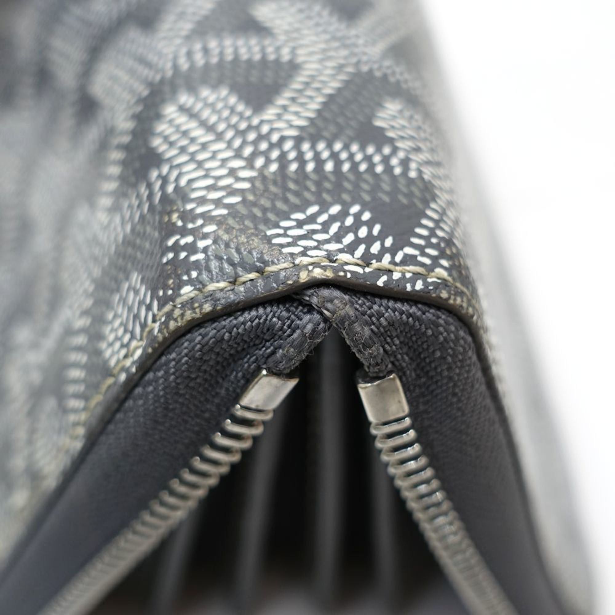 Goyard GOYARD Matignon GM Round Zip Long Wallet MATIG2GMLTY51CL51P in Gray Leather, Women's, 181934 Size ONE SIZE - 7 Thumbnail