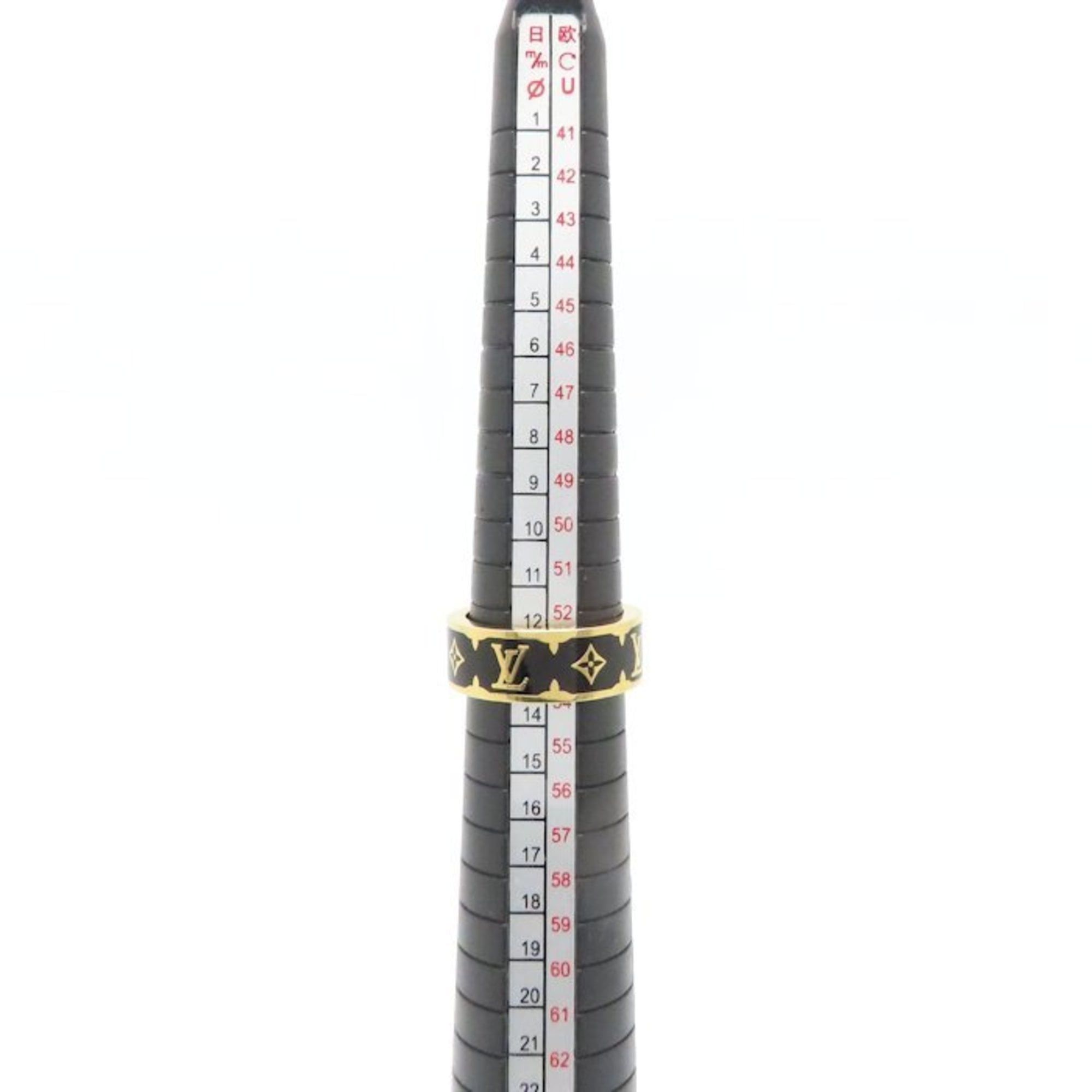 Louis Vuitton LOUIS VUITTON Flight Mode Nano Gram Enamel Ring, Size M, Women's, M1568M, 295128 Size ONE SIZE - 6 Thumbnail