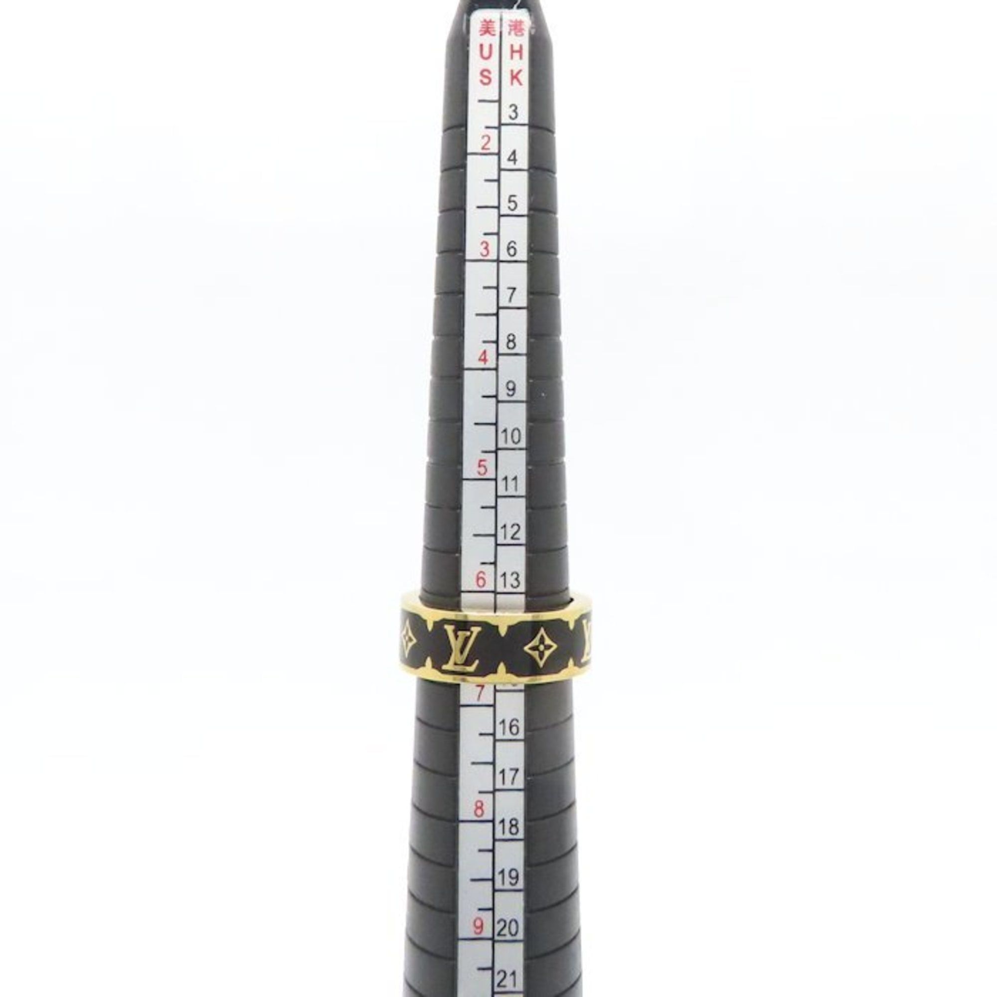 Louis Vuitton LOUIS VUITTON Flight Mode Nano Gram Enamel Ring, Size M, Women's, M1568M, 295128 Size ONE SIZE - 7 Thumbnail