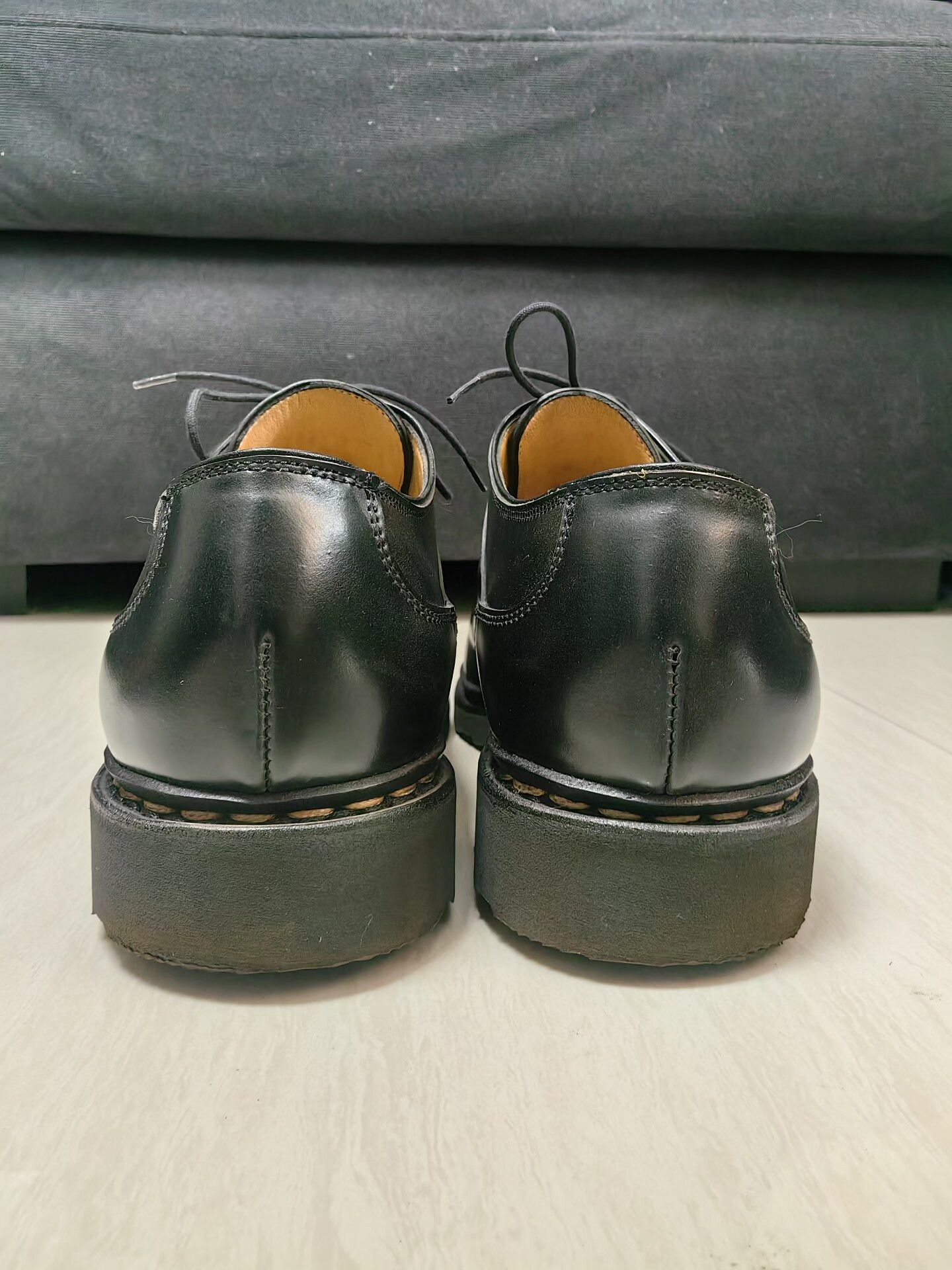 Paraboot Paraboot Avignon Black Leather Shoes Size US 11 / EU 44 - 7 Thumbnail