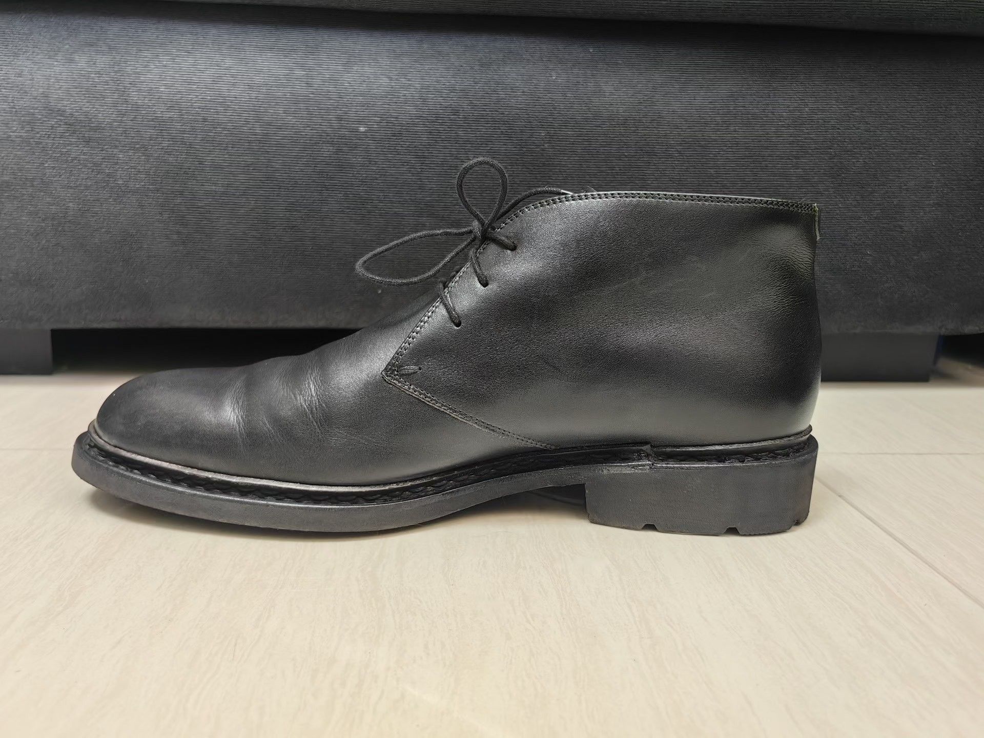 Paraboot Paraboot Lully Black Chukka Leather Boots Size US 11 / EU 44 - 3 Thumbnail