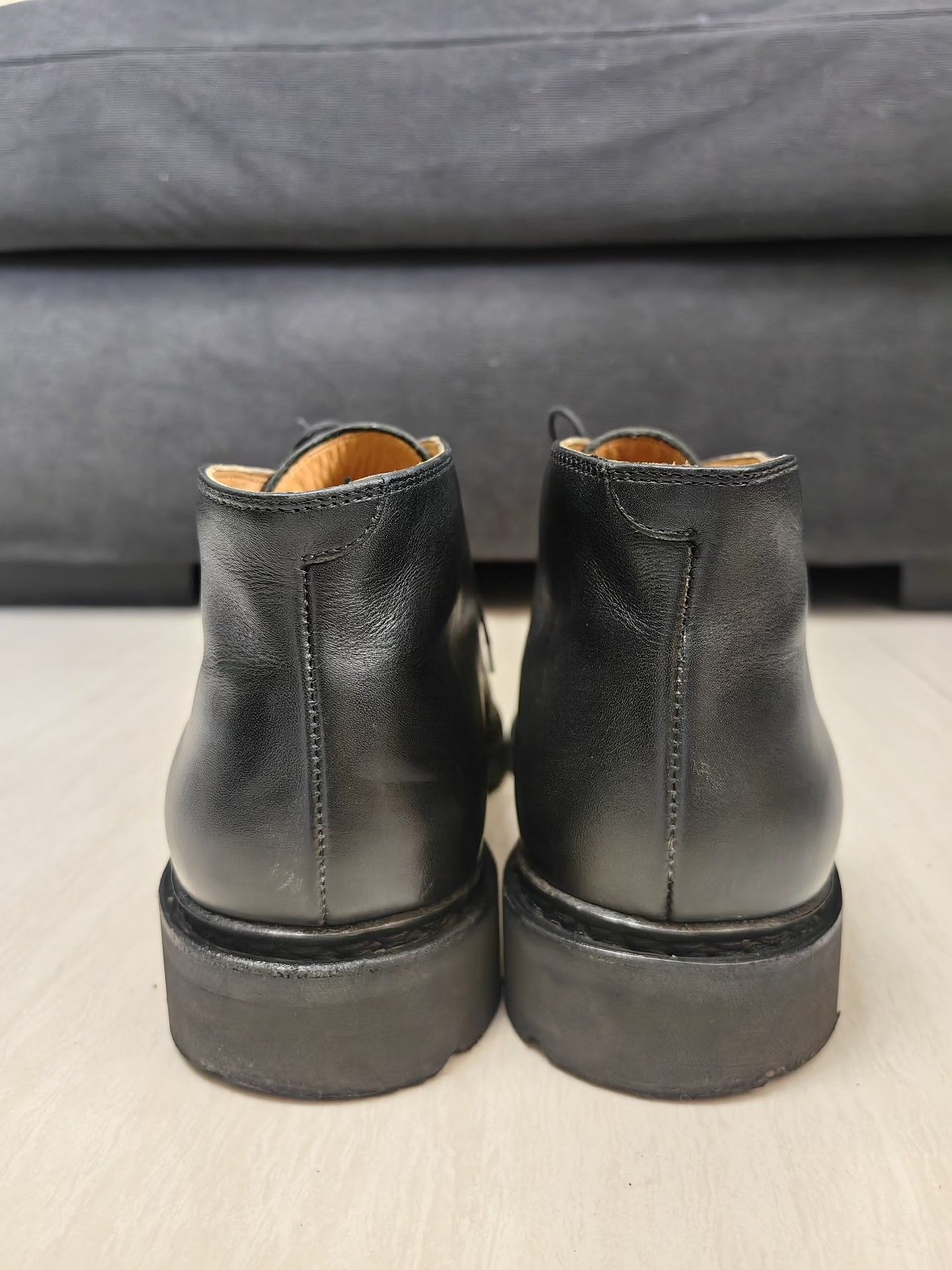 Paraboot Paraboot Lully Black Chukka Leather Boots Size US 11 / EU 44 - 6 Thumbnail