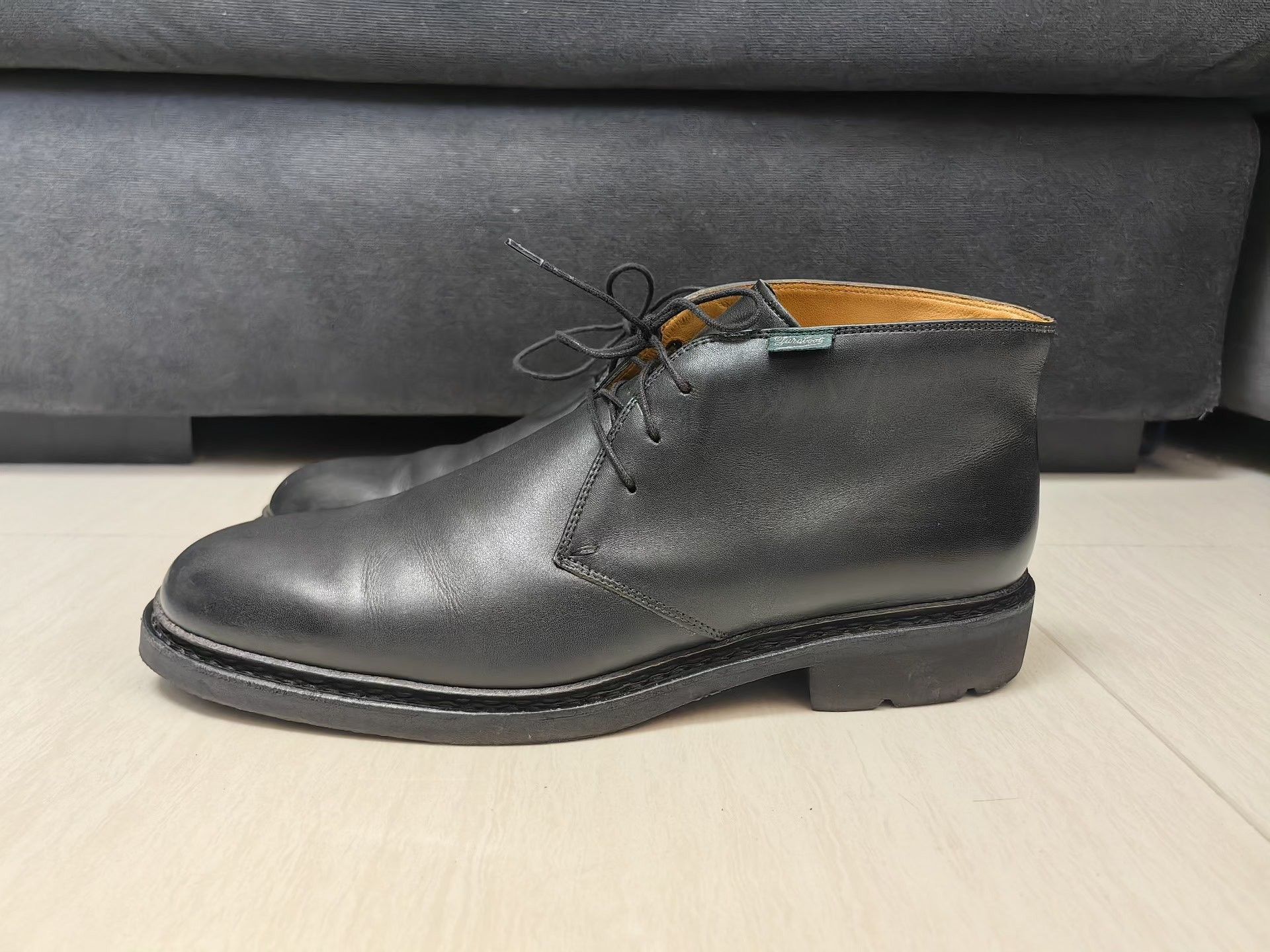 Paraboot Paraboot Lully Black Chukka Leather Boots Size US 11 / EU 44 - 2 Thumbnail