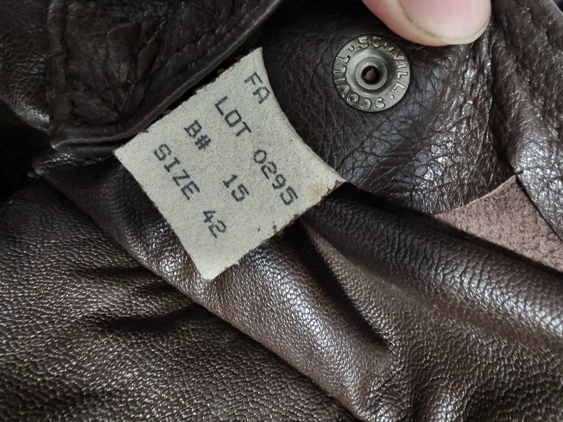 Cooper 1988 US Military A-2 Goatskin Jacket Size US XS / EU 42 / 0 - 5 Thumbnail