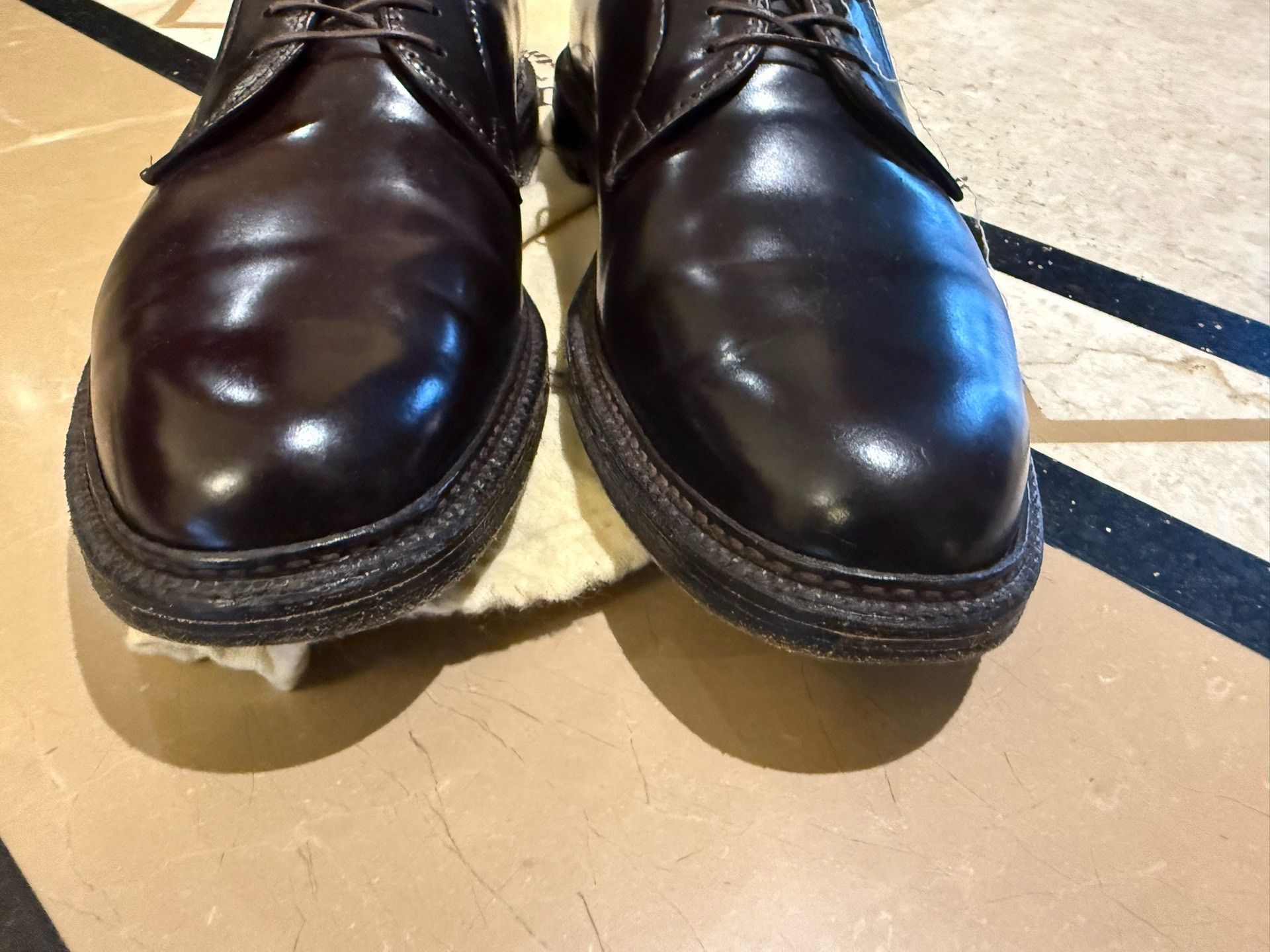 Alden Alden 990 Shell Cordovan Plain Toe Shoes Size US 10.5 / EU 43-44 - 3 Thumbnail
