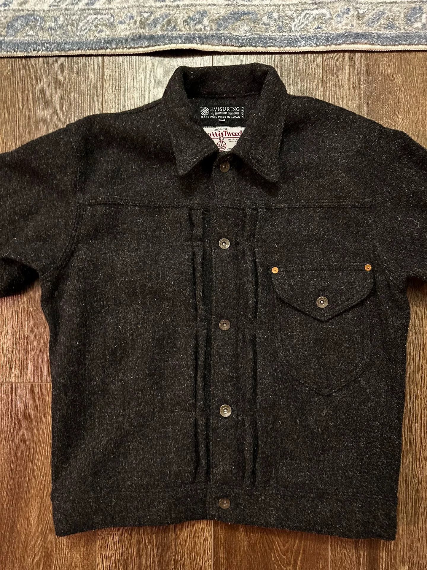 Evisu EVISU YAMANE Harris Tweed Jacket Size US XXS / EU 40 - 2 Thumbnail