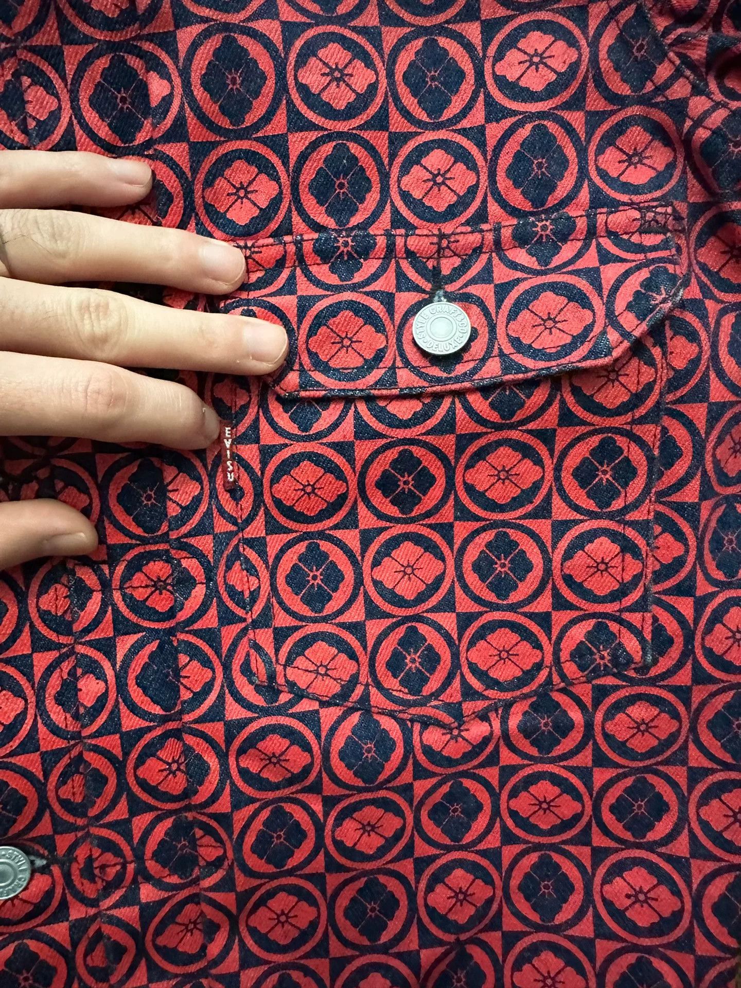 Evisu EVISU Red Full Logo Print Jacket Size US S / EU 44-46 / 1 - 4 Thumbnail