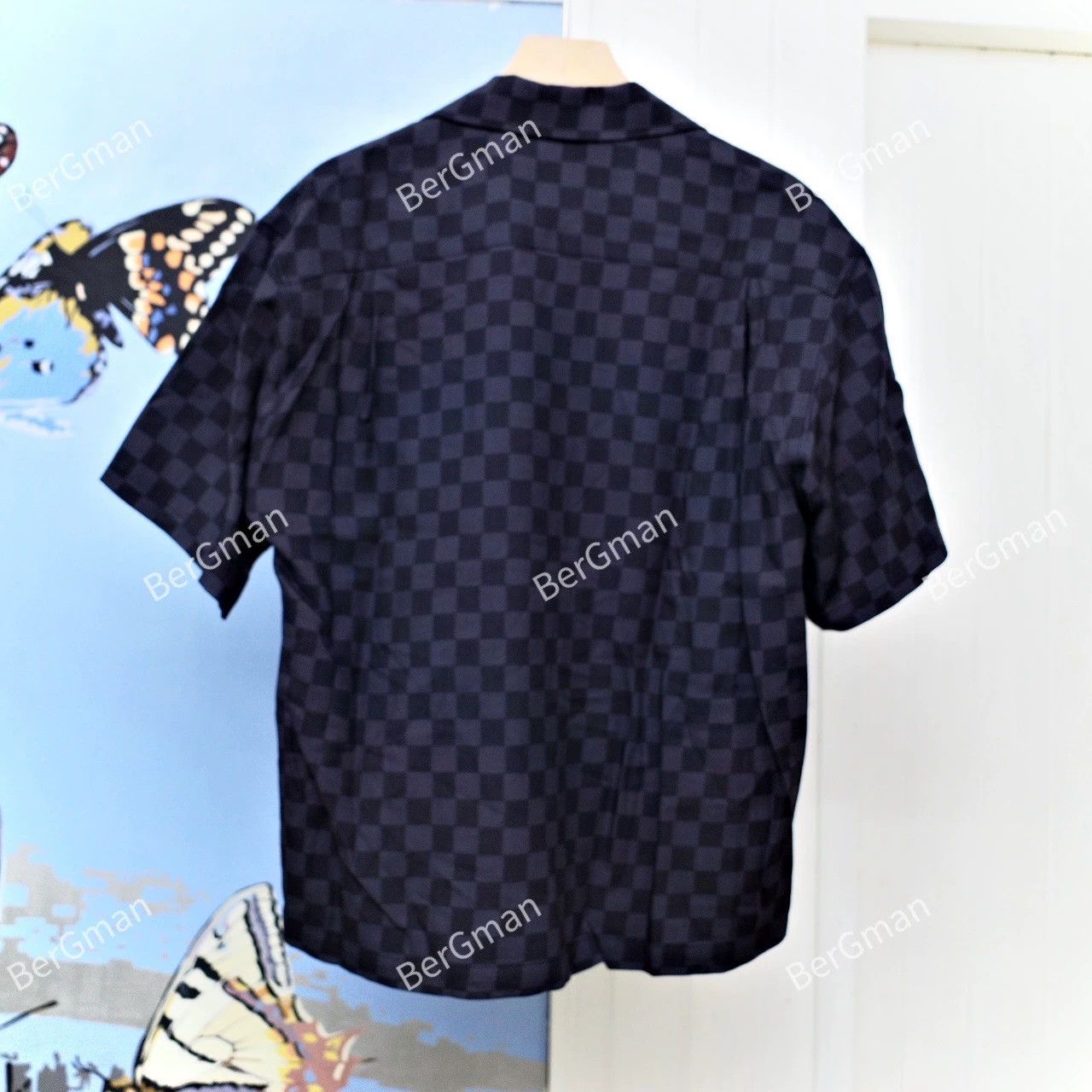 STUDIOUS Studious Wool Checkerboard Loose Short-Sleeve Shirt Size US M / EU 48-50 / 2 - 3 Thumbnail