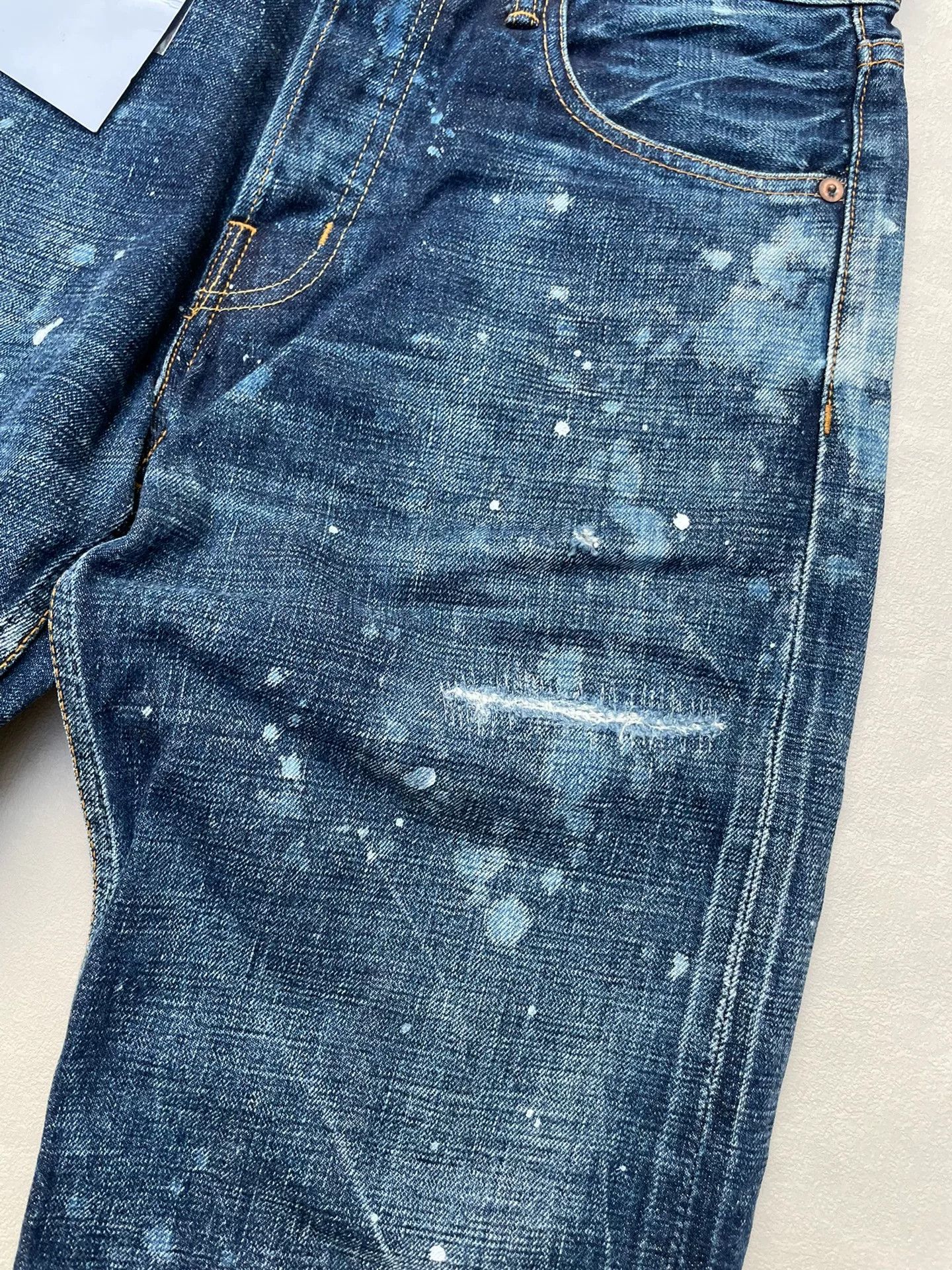 FDMTL FDMTL Splatter Wash Distressed Jeans W30 L30 Size US 30 / EU 46 - 5 Thumbnail
