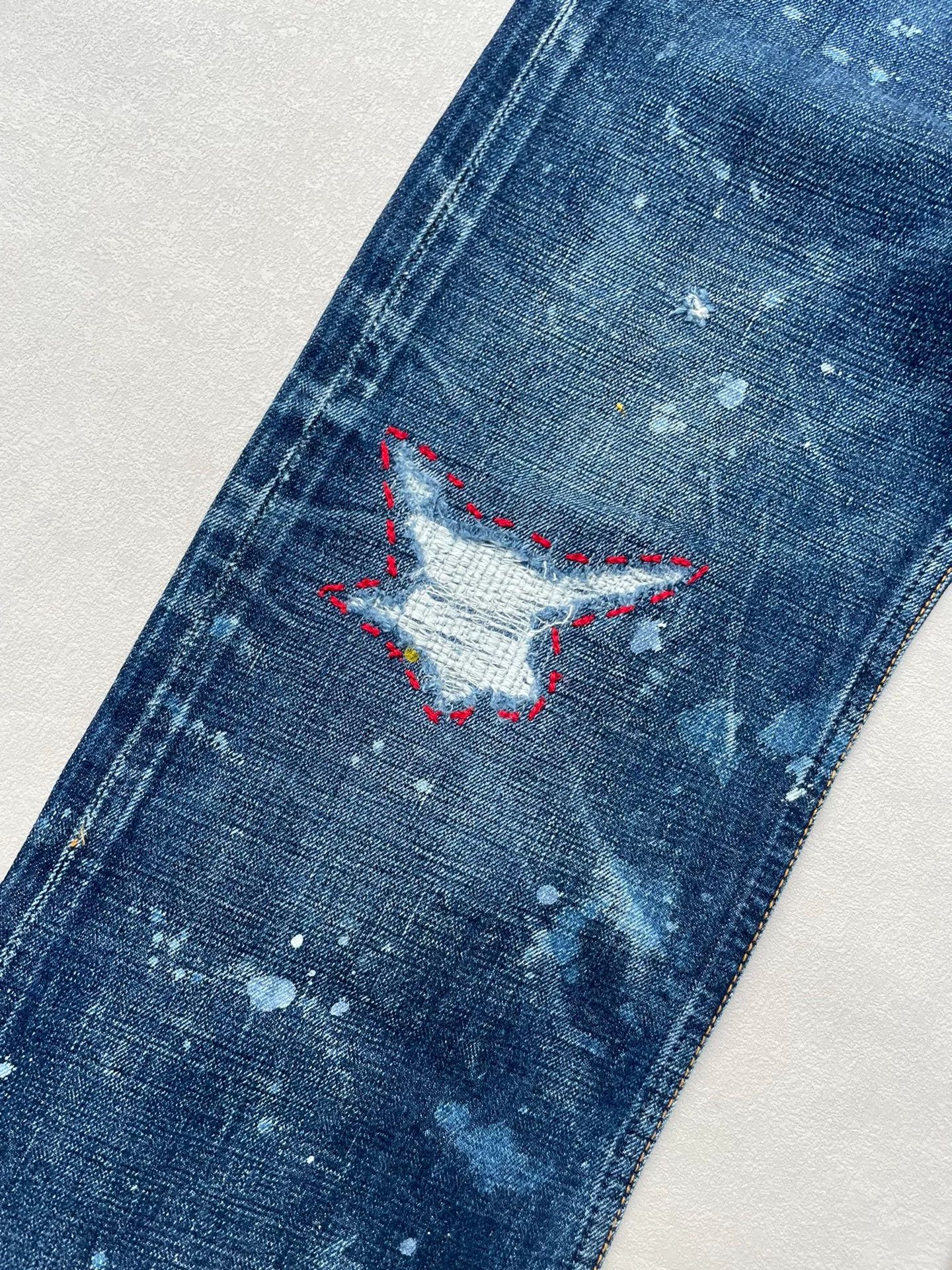 FDMTL FDMTL Splatter Wash Distressed Jeans W30 L30 Size US 30 / EU 46 - 4 Thumbnail