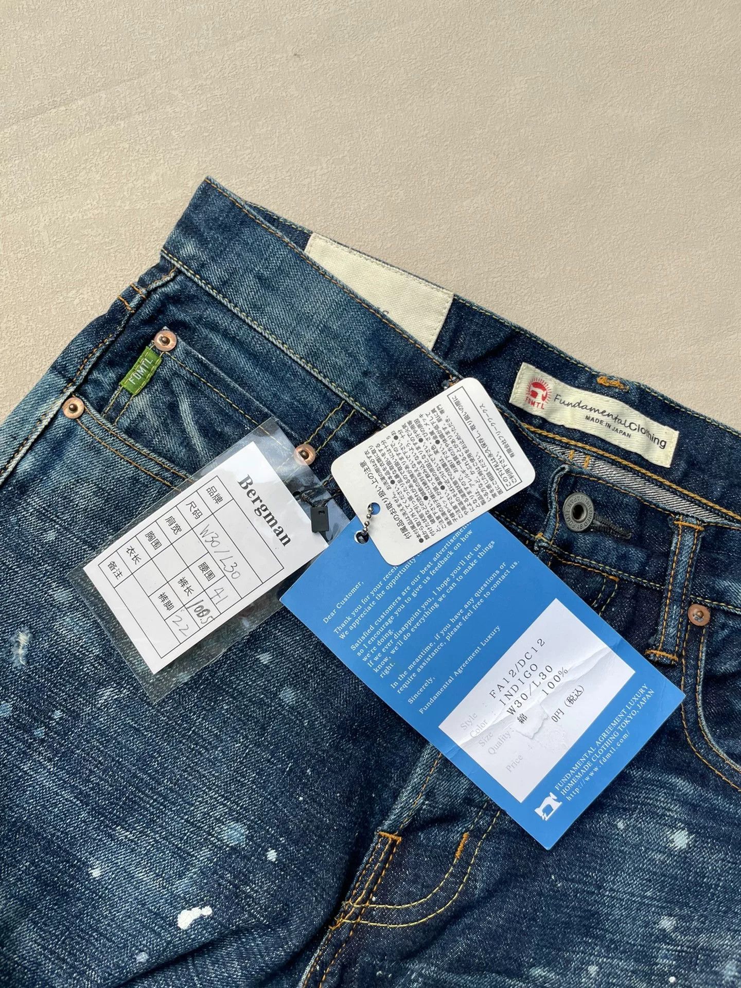 FDMTL FDMTL Splatter Wash Distressed Jeans W30 L30 Size US 30 / EU 46 - 7 Thumbnail