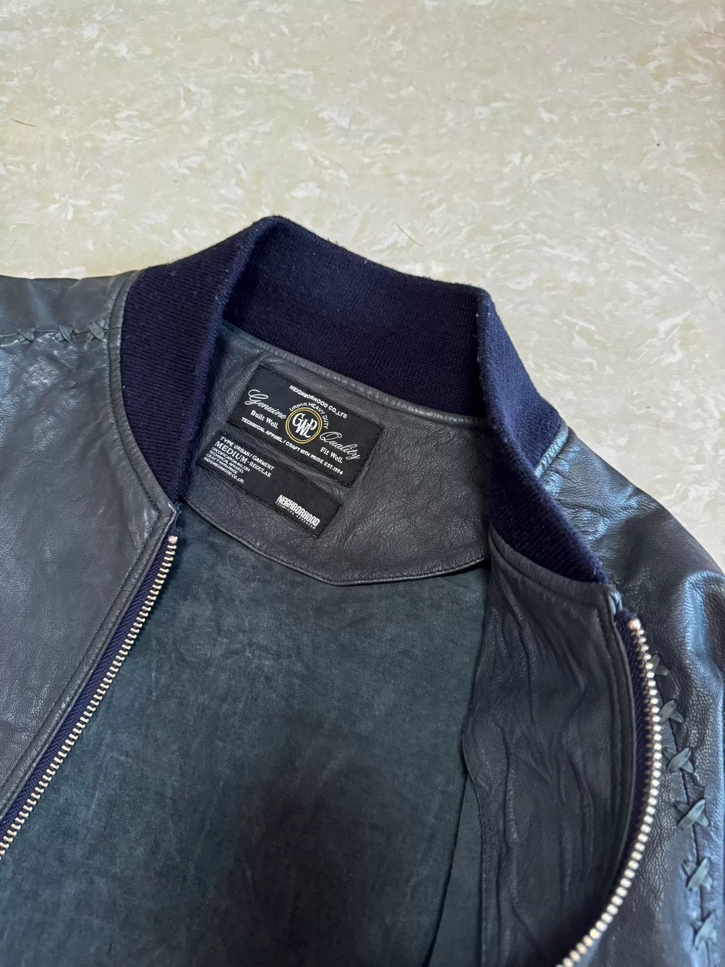 Neighborhood NBHD Neighborhood Leather Jacket Size US L / EU 52-54 / 3 - 2 Thumbnail