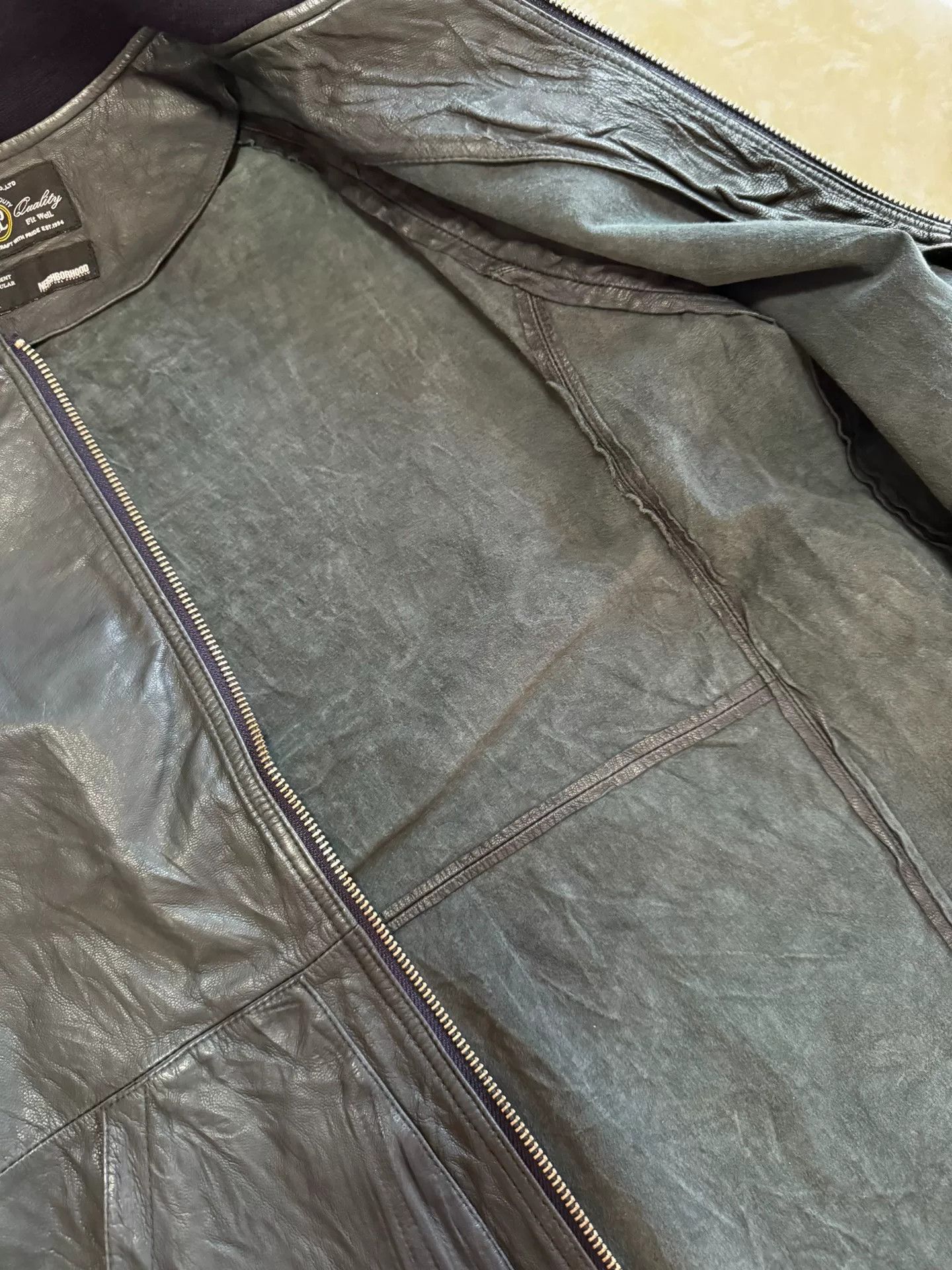 Neighborhood NBHD Neighborhood Leather Jacket Size US L / EU 52-54 / 3 - 4 Thumbnail