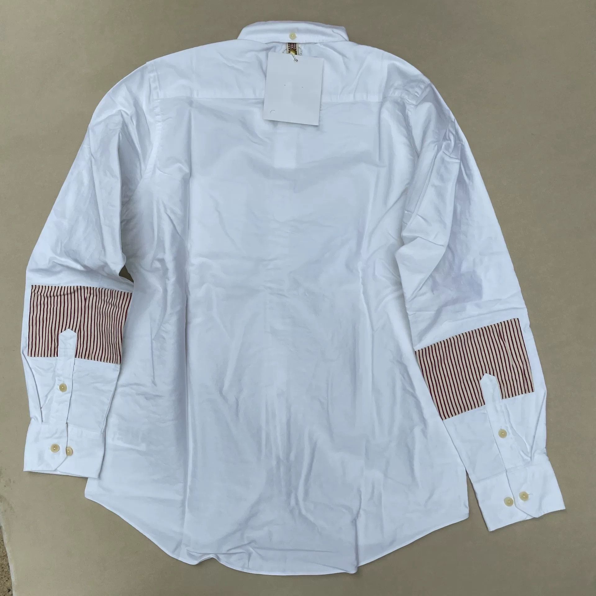 Visvim Visvim Colorblock Patch Striped Shirt Brown Size US M / EU 48-50 / 2 - 2 Thumbnail