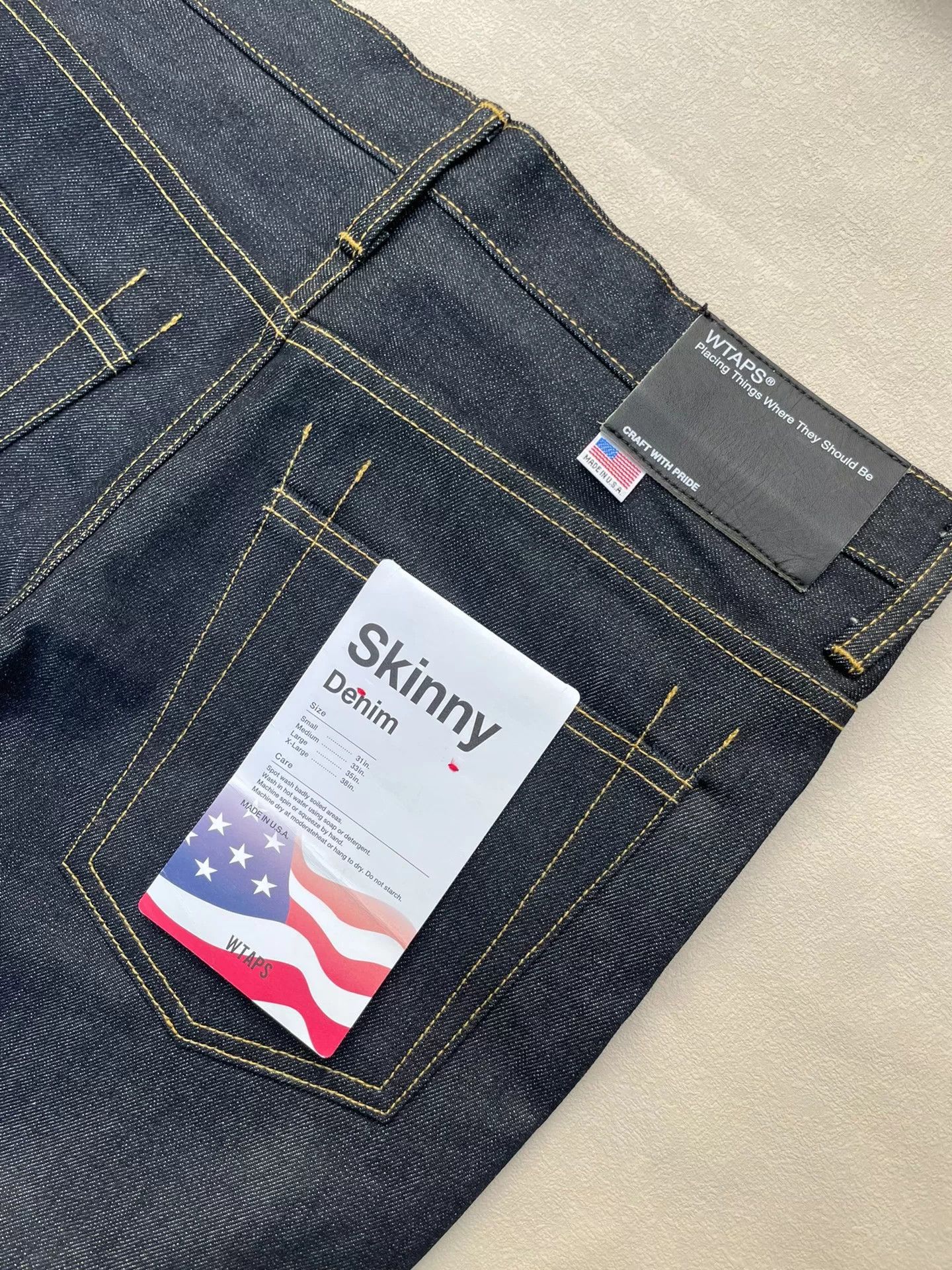 Wtaps WTAPS BLUES.SKINNY.RAW 16SS Denim Trousers Size US 30 / EU 46 - 5 Thumbnail