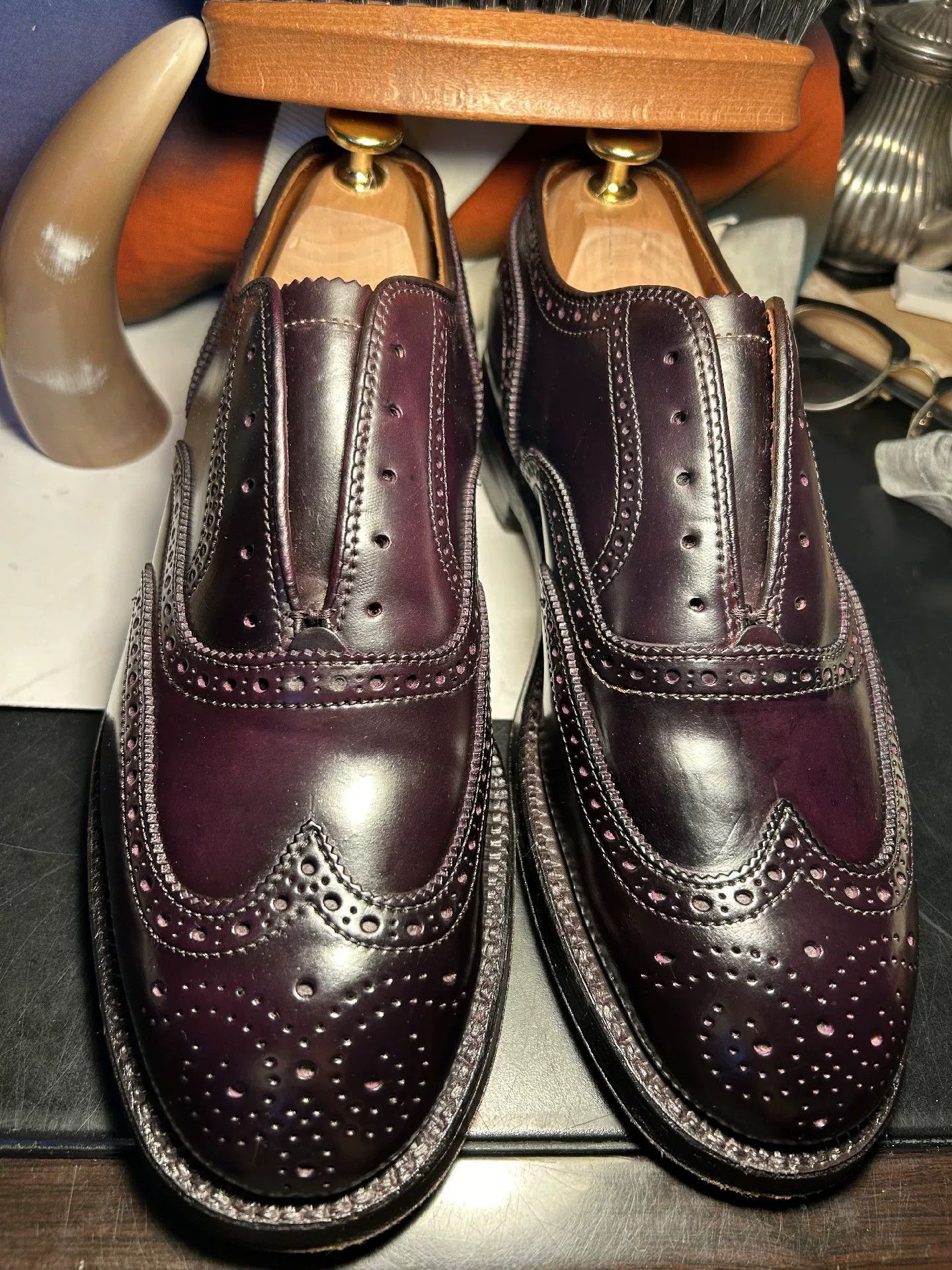 Alden Alden 974 Brogue Oxford Shoes Size US 7.5 / EU 40-41 - 2 Thumbnail