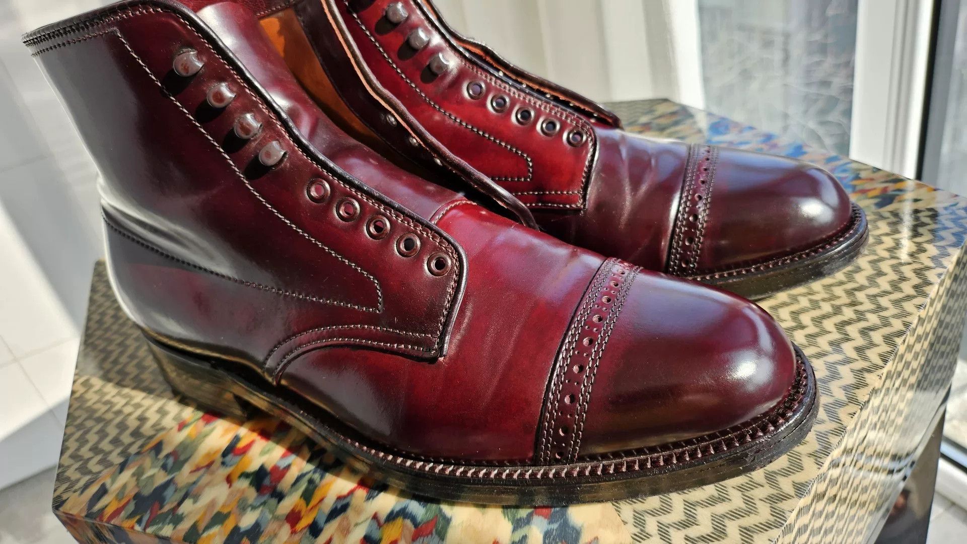 Alden Alden Horween Shell Cordovan Paratrooper Boots Size US 7.5 / EU 40-41 - 2 Thumbnail