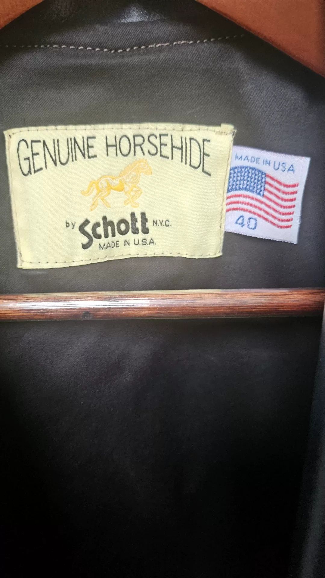 Schott Schott J24 Horsehide Leather Jacket Size US XXS / EU 40 - 6 Thumbnail