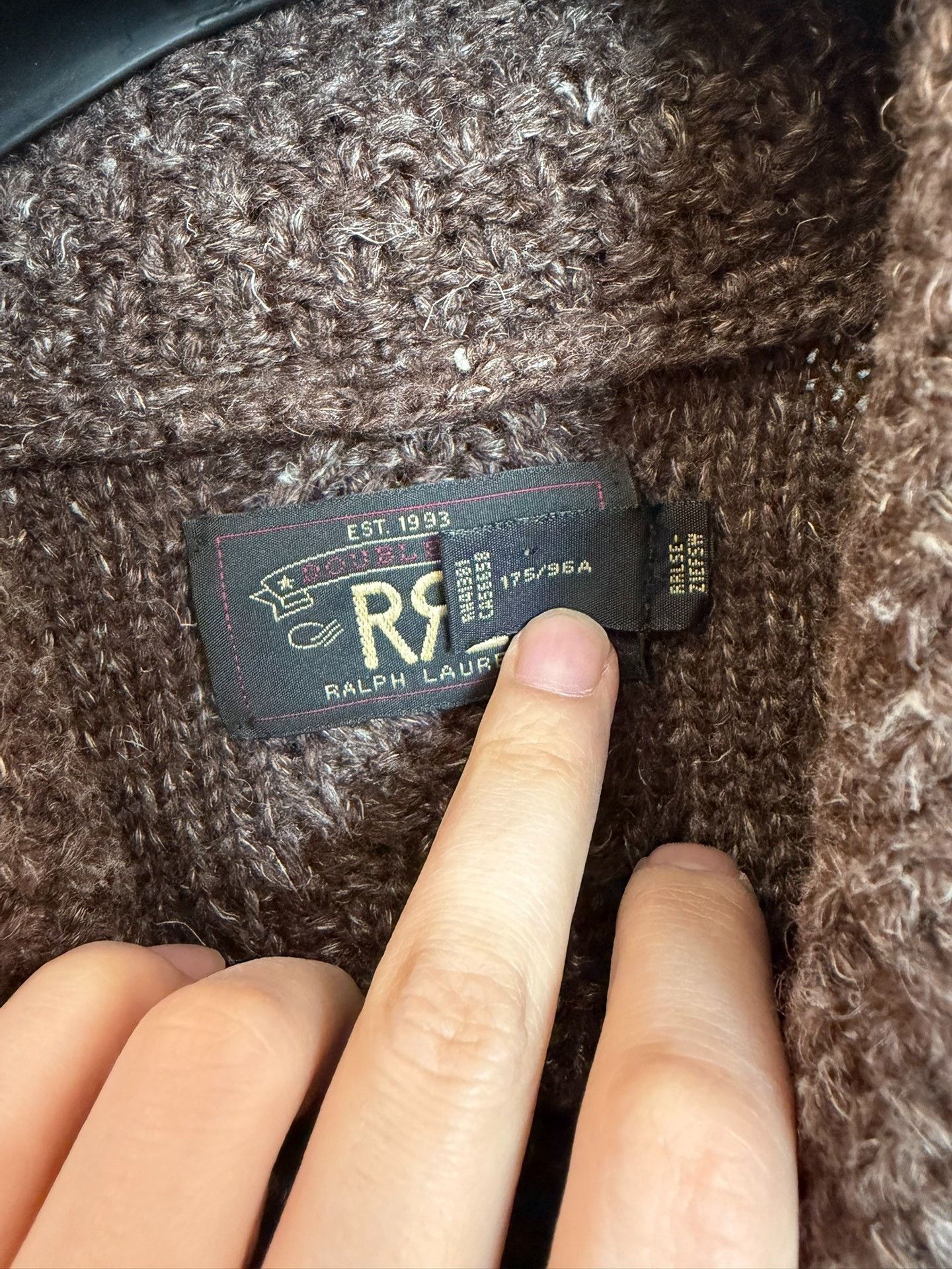 RRL Ralph Lauren RRL Ralph Lauren Shawl Collar Wool Sweater Size US M / EU 48-50 / 2 - 3 Thumbnail