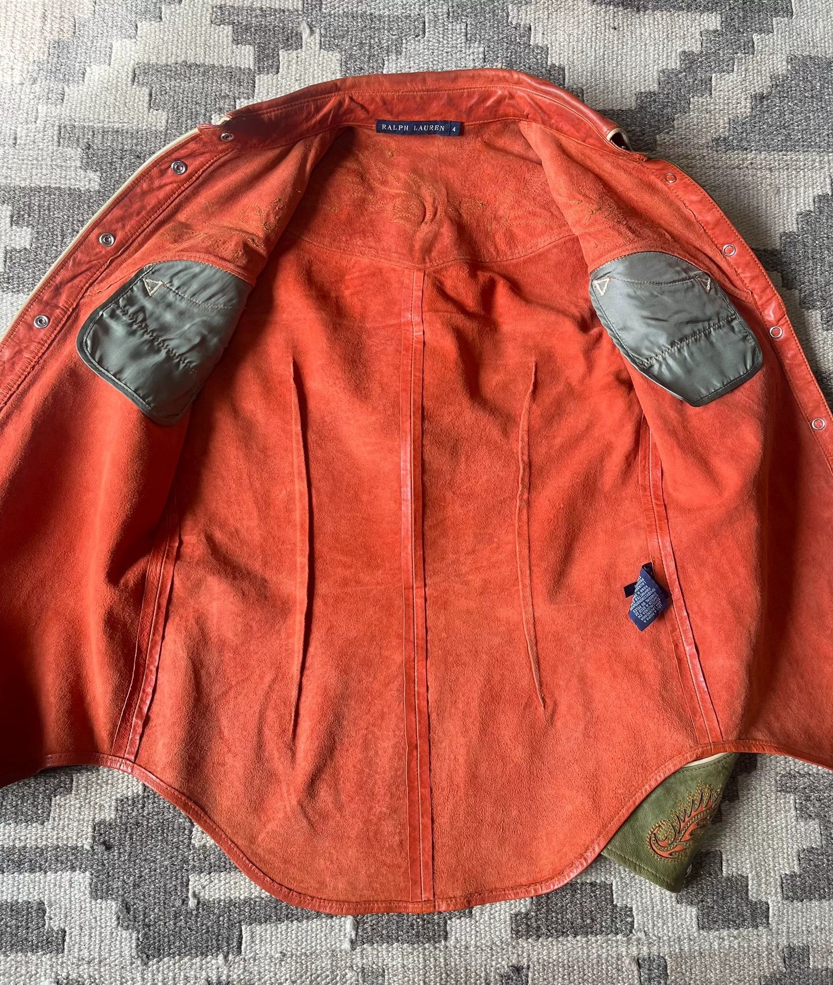 RRL Ralph Lauren Ralph Lauren RRL Western Leather Shirt Size XL / US 12-14 / IT 48-50 - 5 Thumbnail