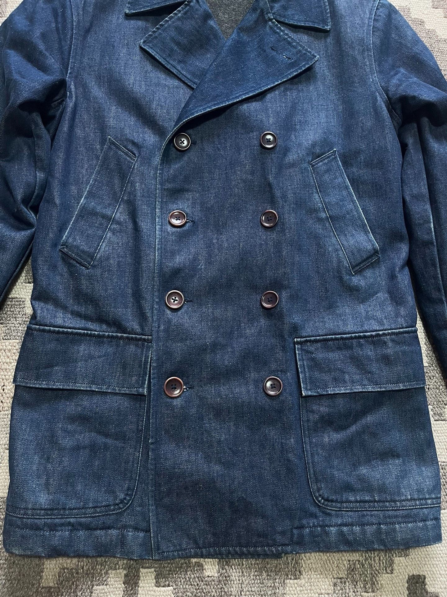 RRL Ralph Lauren Ralph Lauren RRL Vintage Denim Coat Size US S / EU 44-46 / 1 - 3 Thumbnail