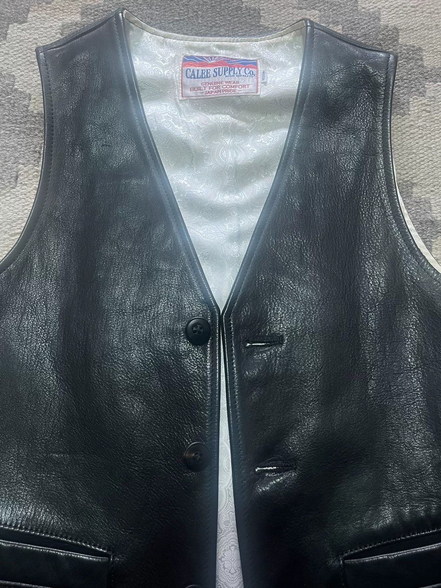 CAYL Calee Japanese Leather Vest Size US M / EU 48-50 / 2 - 2 Thumbnail