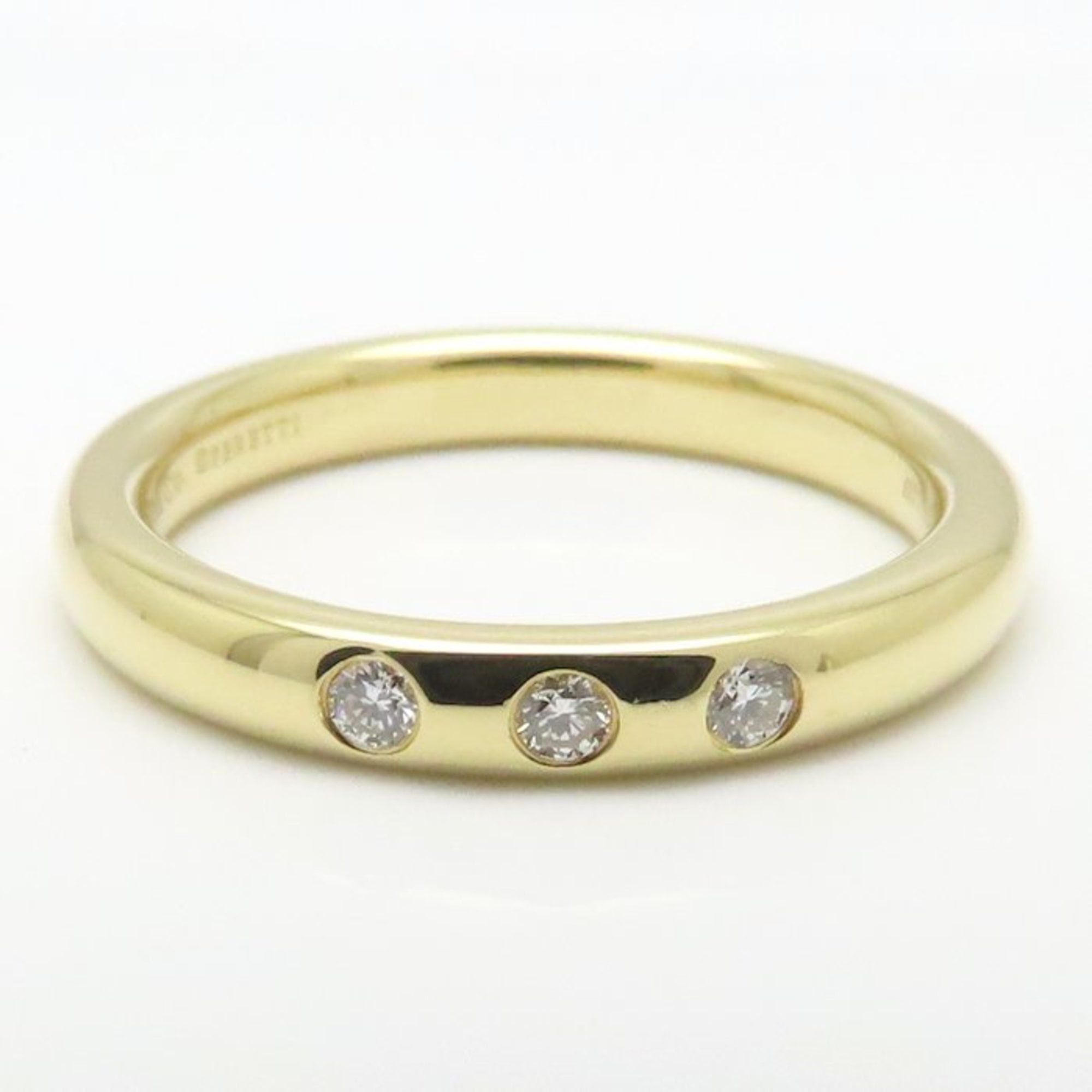 Tiffany & Co. TIFFANY & Co. Tiffany Stacking Band Ring with 3 Diamonds, 18K White Gold, Women's, 295139 Size ONE SIZE - 4 Thumbnail