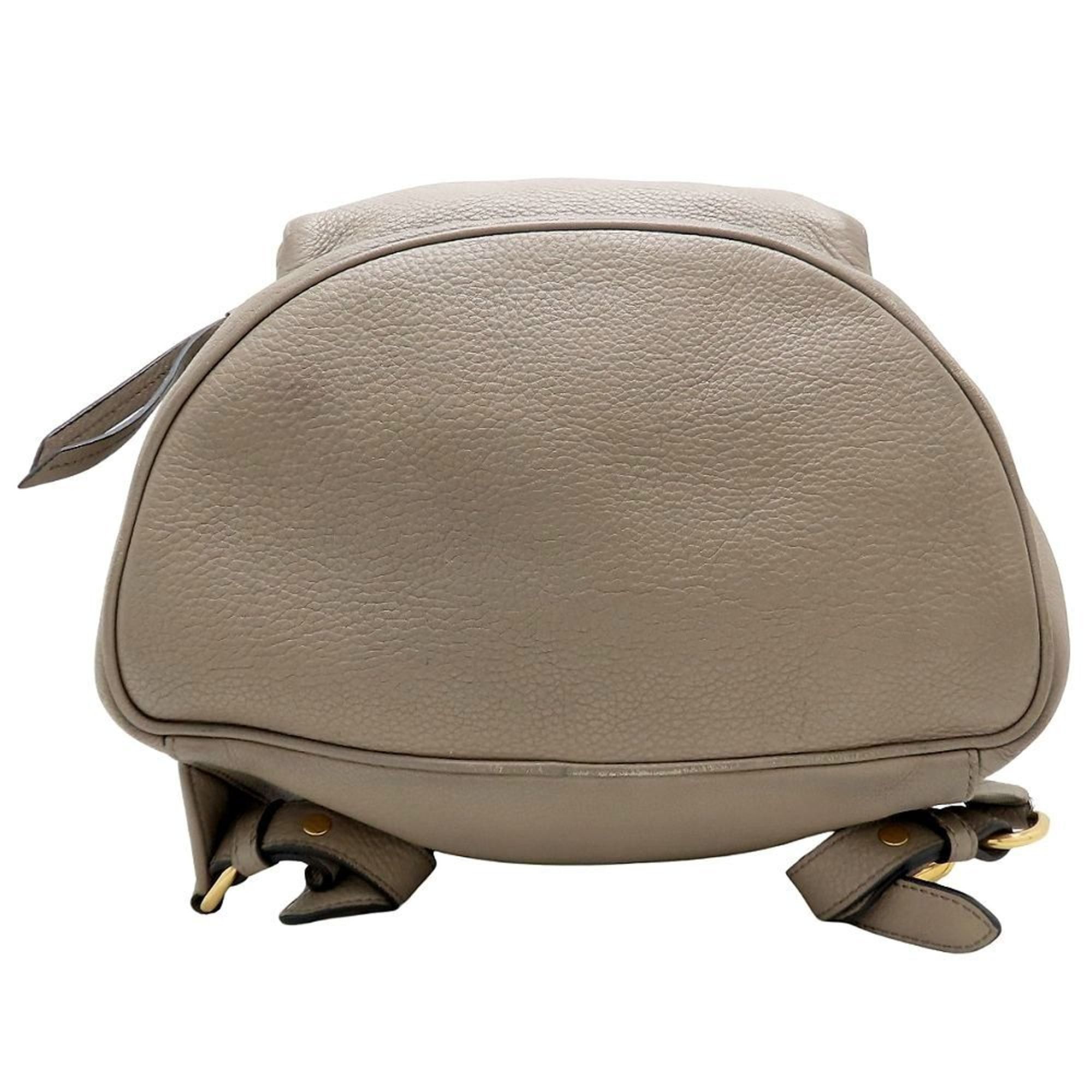 Prada PRADA 1BZ035 Backpack, Leather, Gray, Women's, 353154 Size ONE SIZE - 4 Thumbnail
